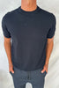 Nigel Fitted Knitted Tee Black