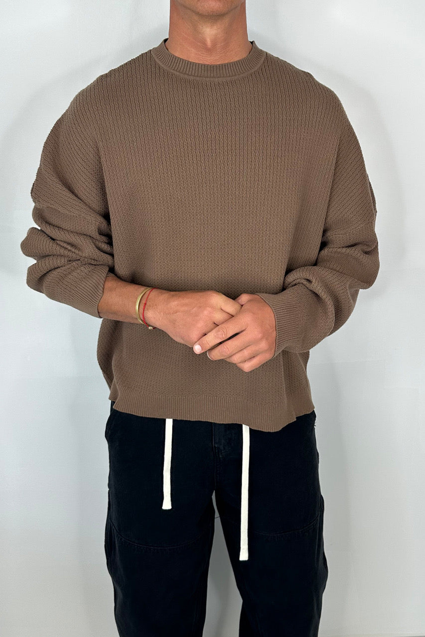 Lightweight Texture Sweat Choc