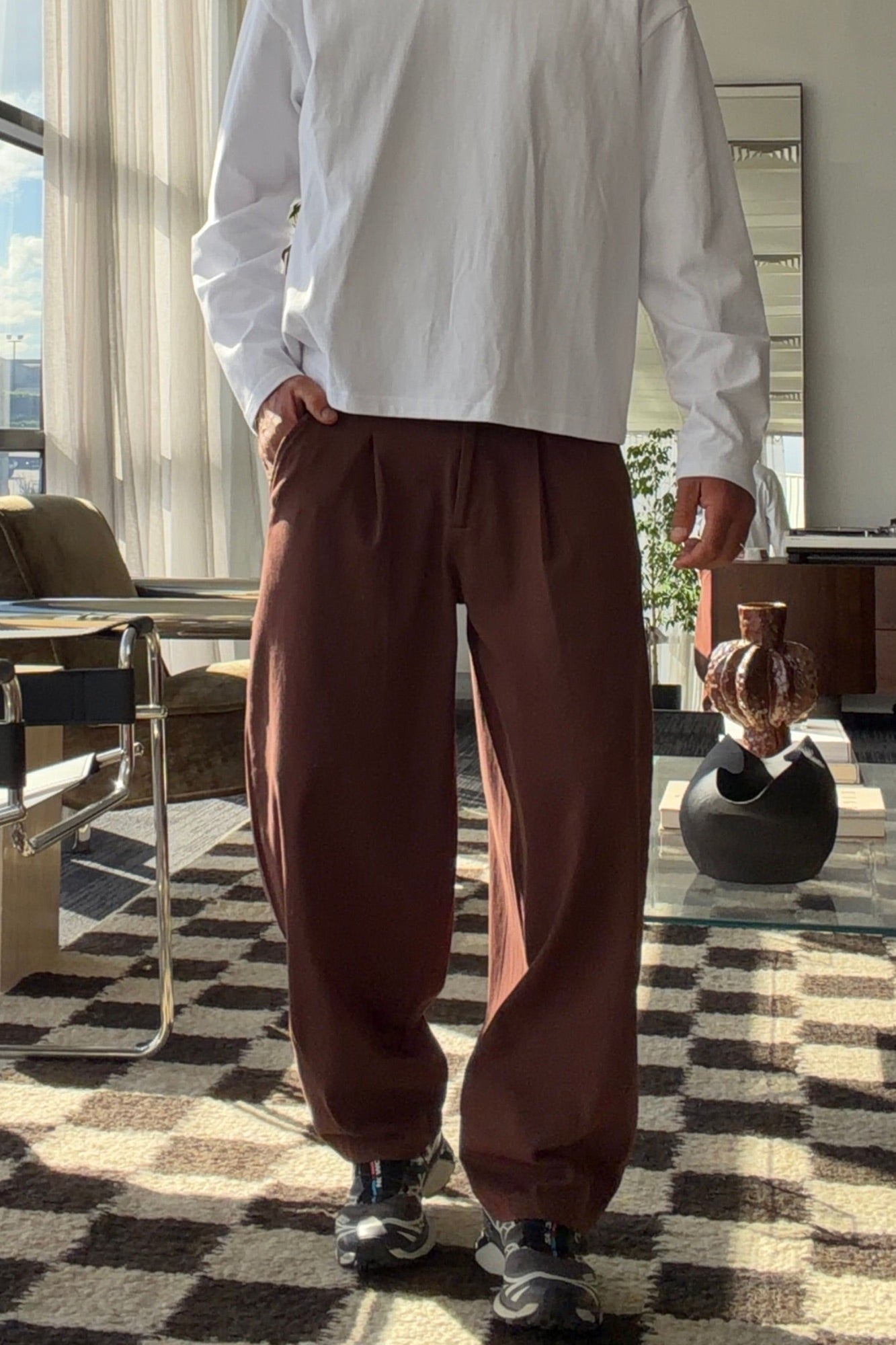 Harris Relaxed Pant Choc