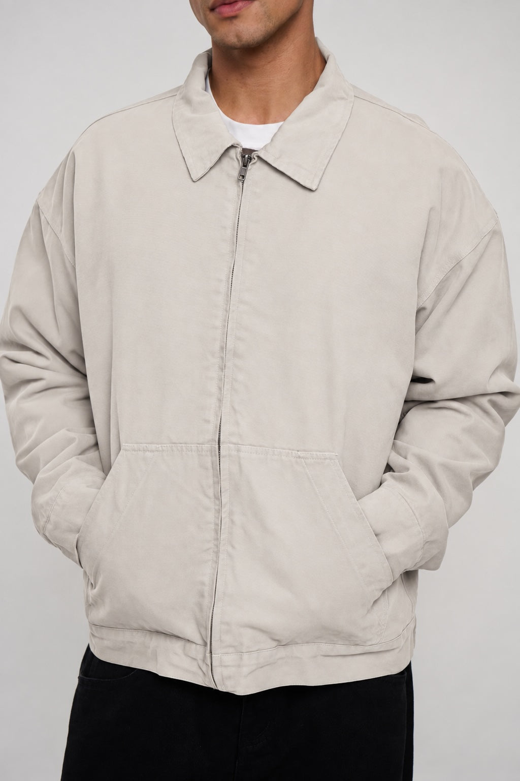 Collar Lined Jacket Ivory