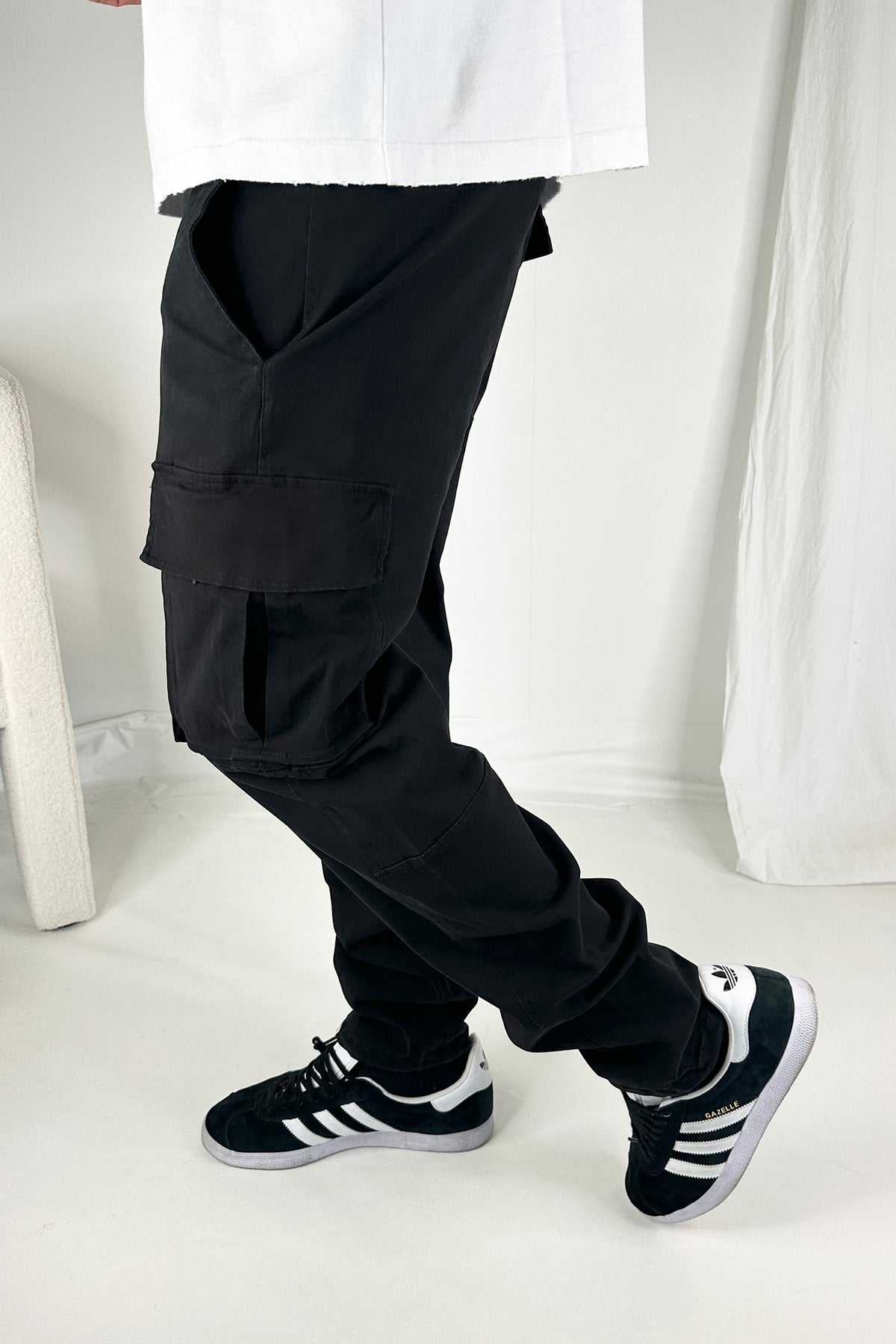 Relaxed Cargo Pant Black