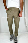 Straight Pleat Pant Light Khaki