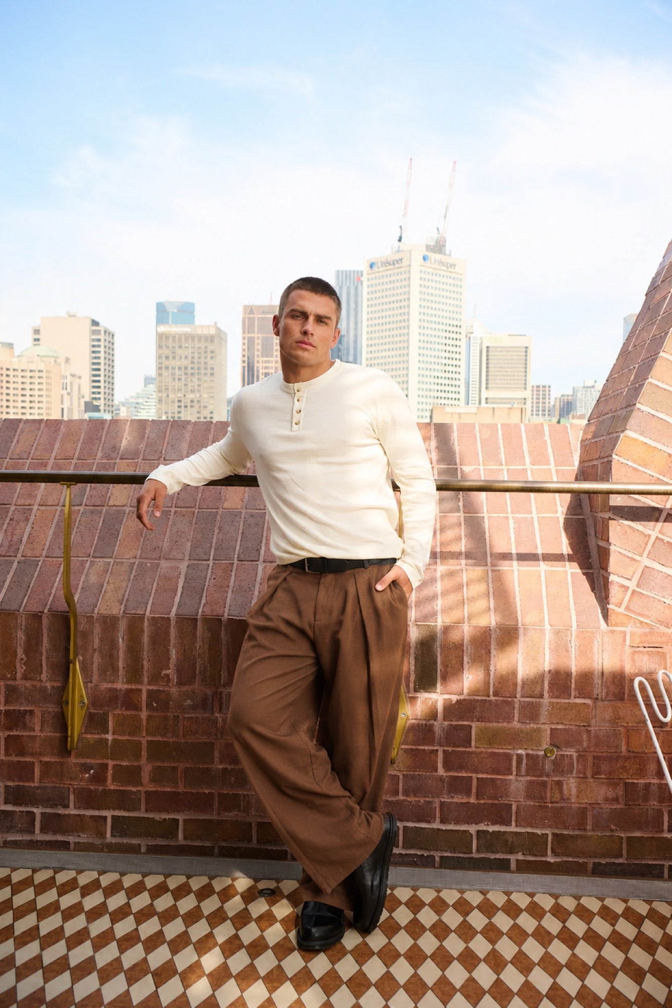 Josh Baggy Pant Choc