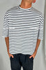 NTH Crop Box Tee White Stripe