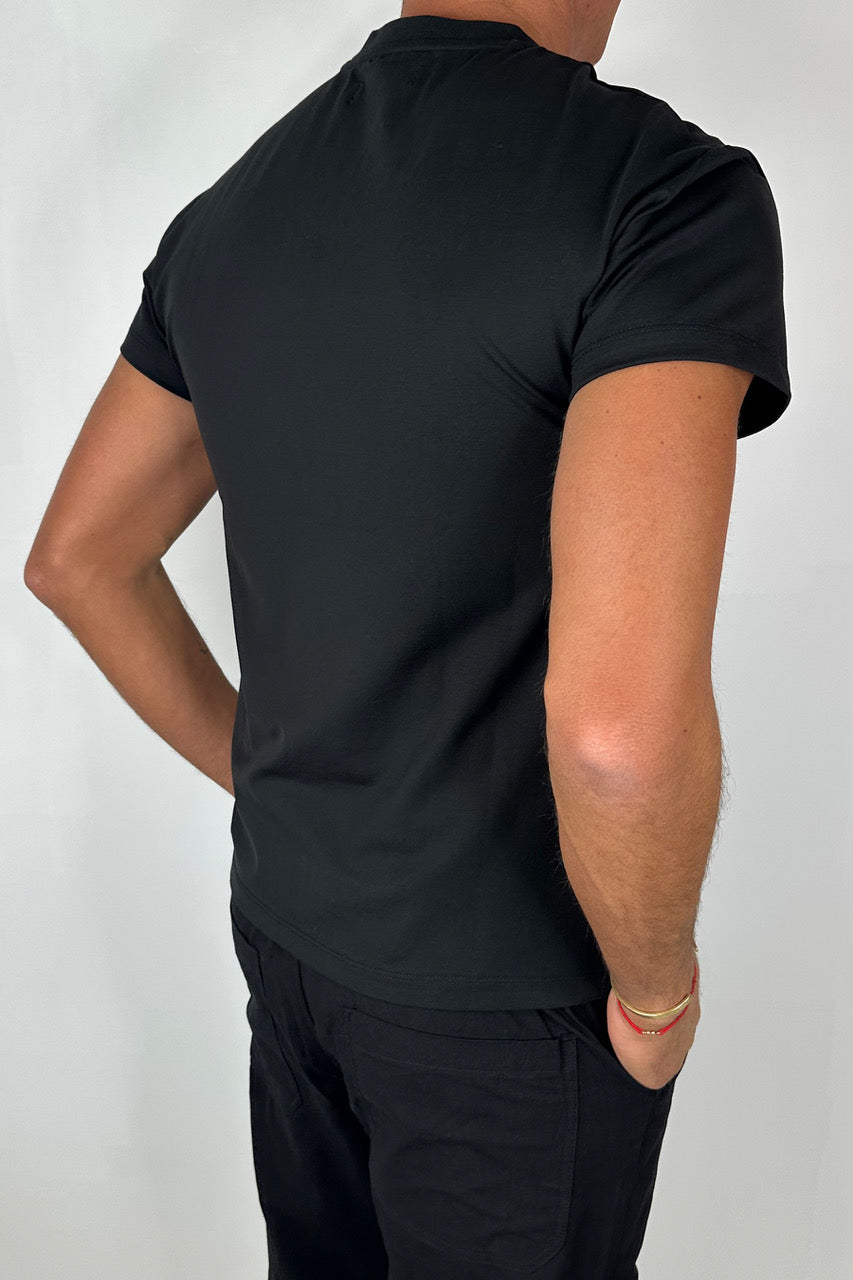 Fitted Stretch Tee Black