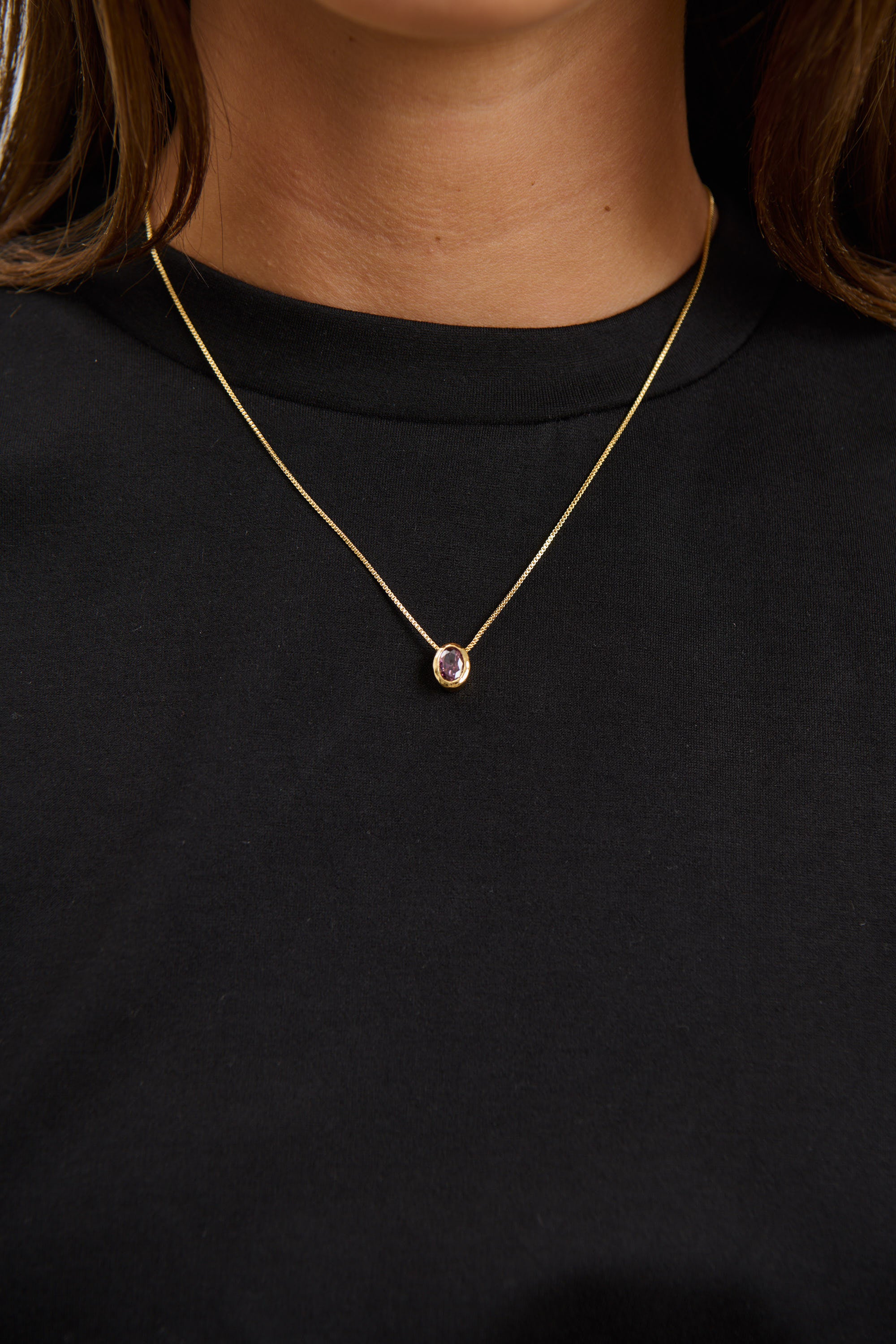 Willow Birthstone Necklace June