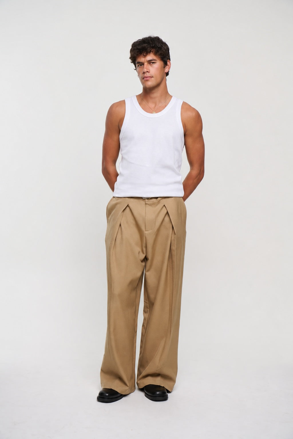 Mitchell Ribbed Tank White