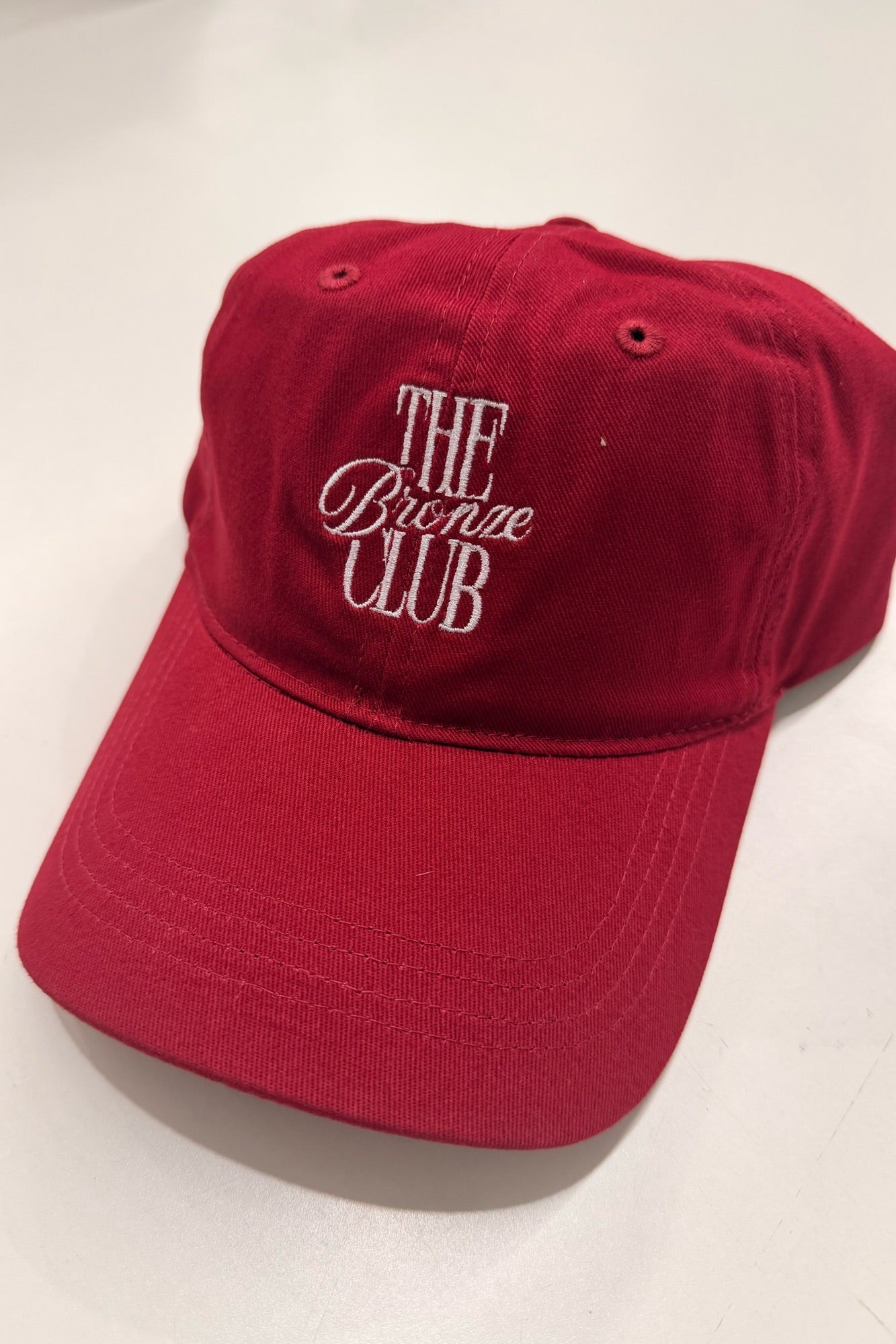 College Cap Bronze Club Carmine