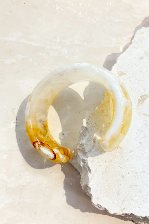 Joey Open Cuff Bangle Stone