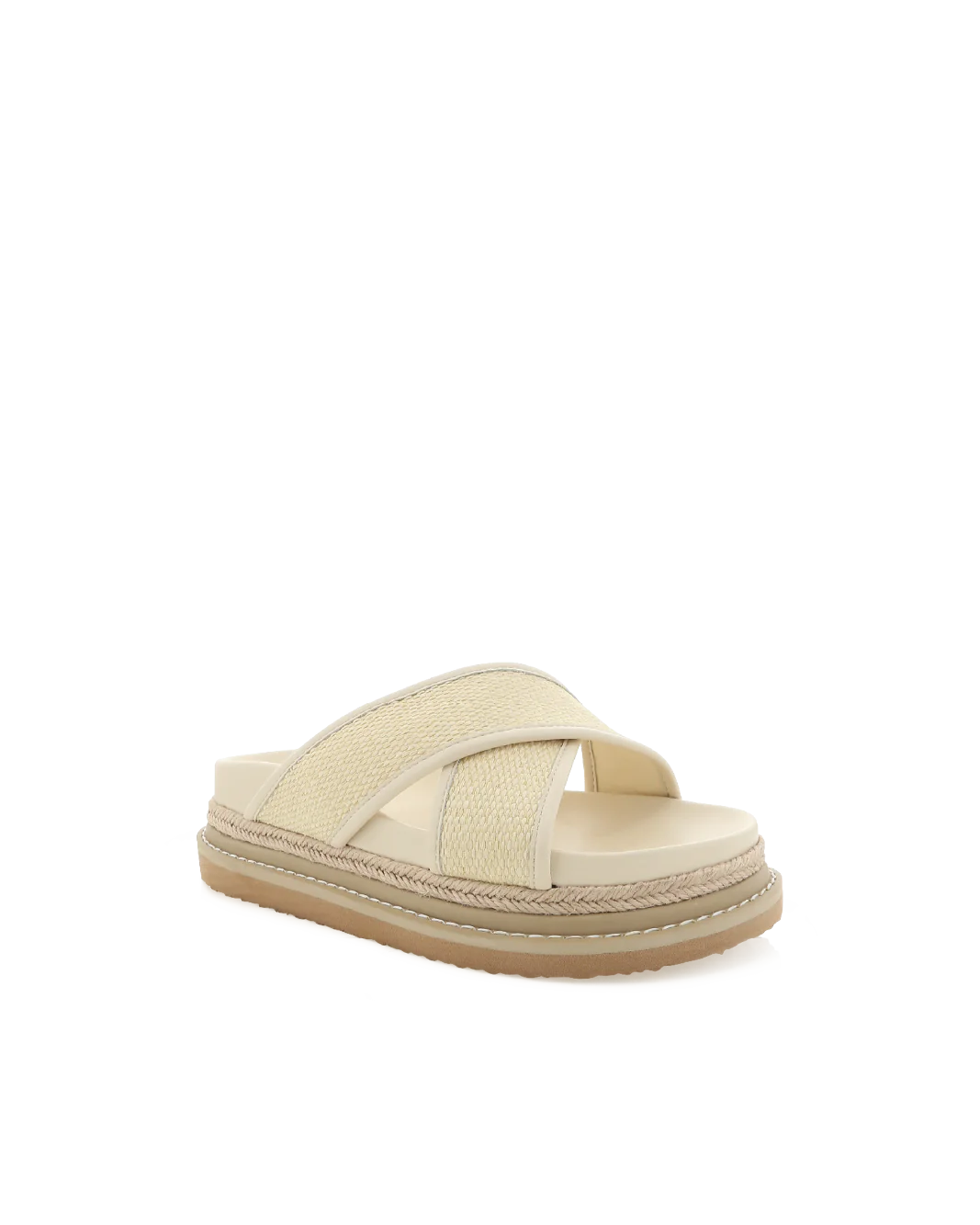 Aysha Sandal Cream Raffia