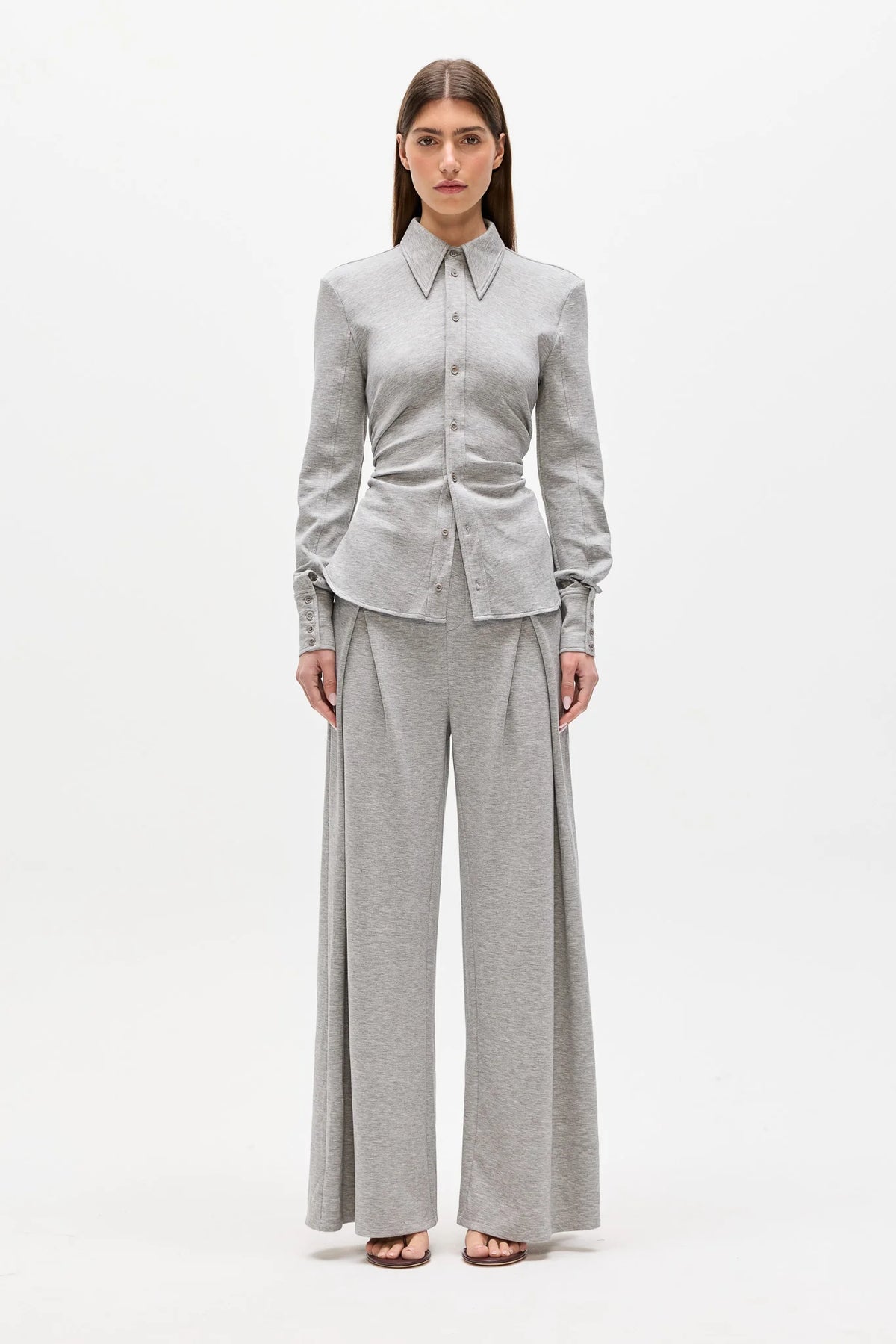 Adaia Top Grey Marle