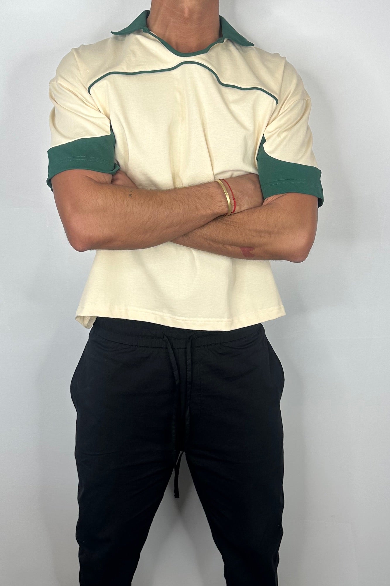Paul Two Tone Polo Soft Yellow