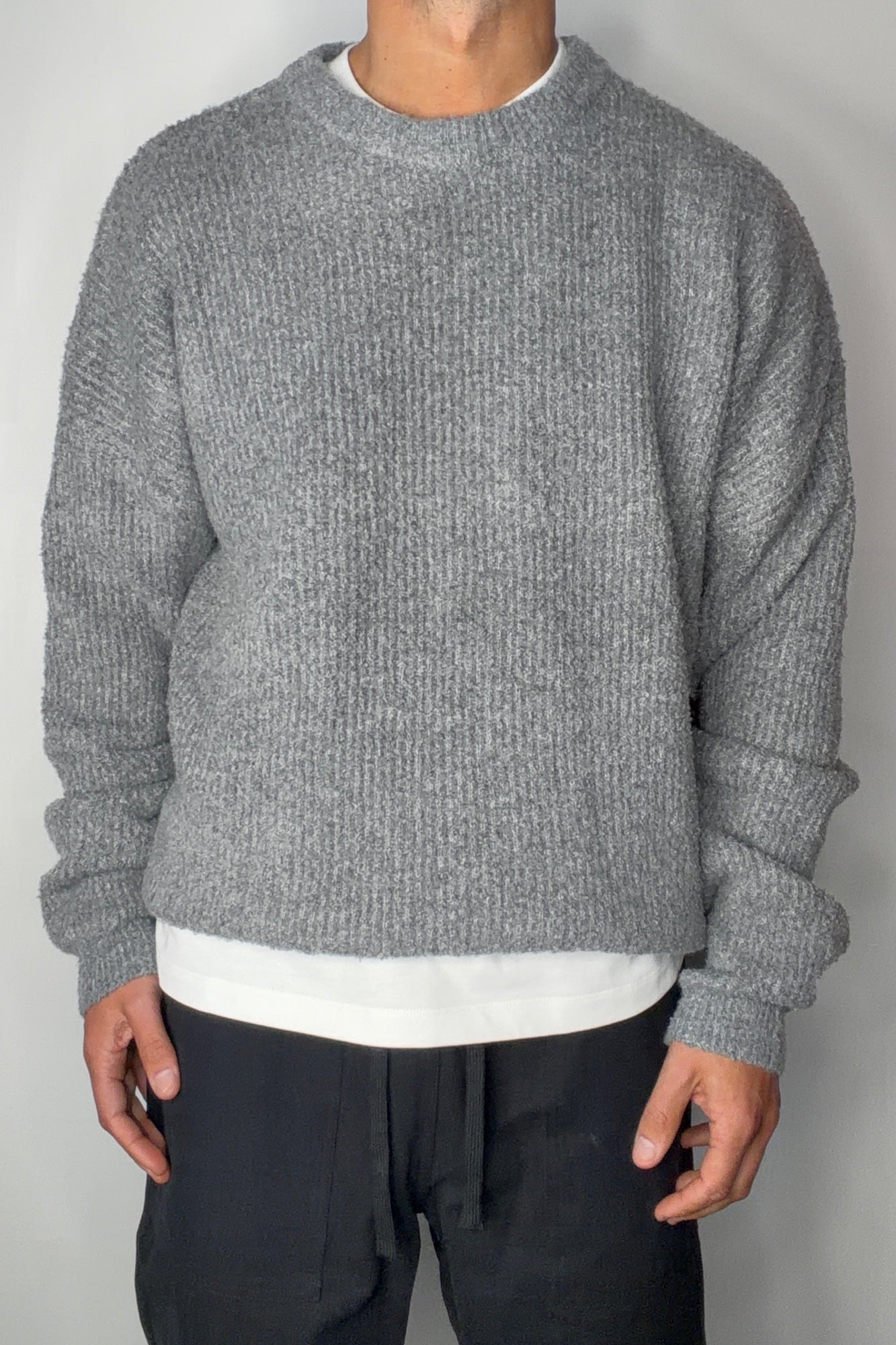 Soft Crew Knit Dark Grey