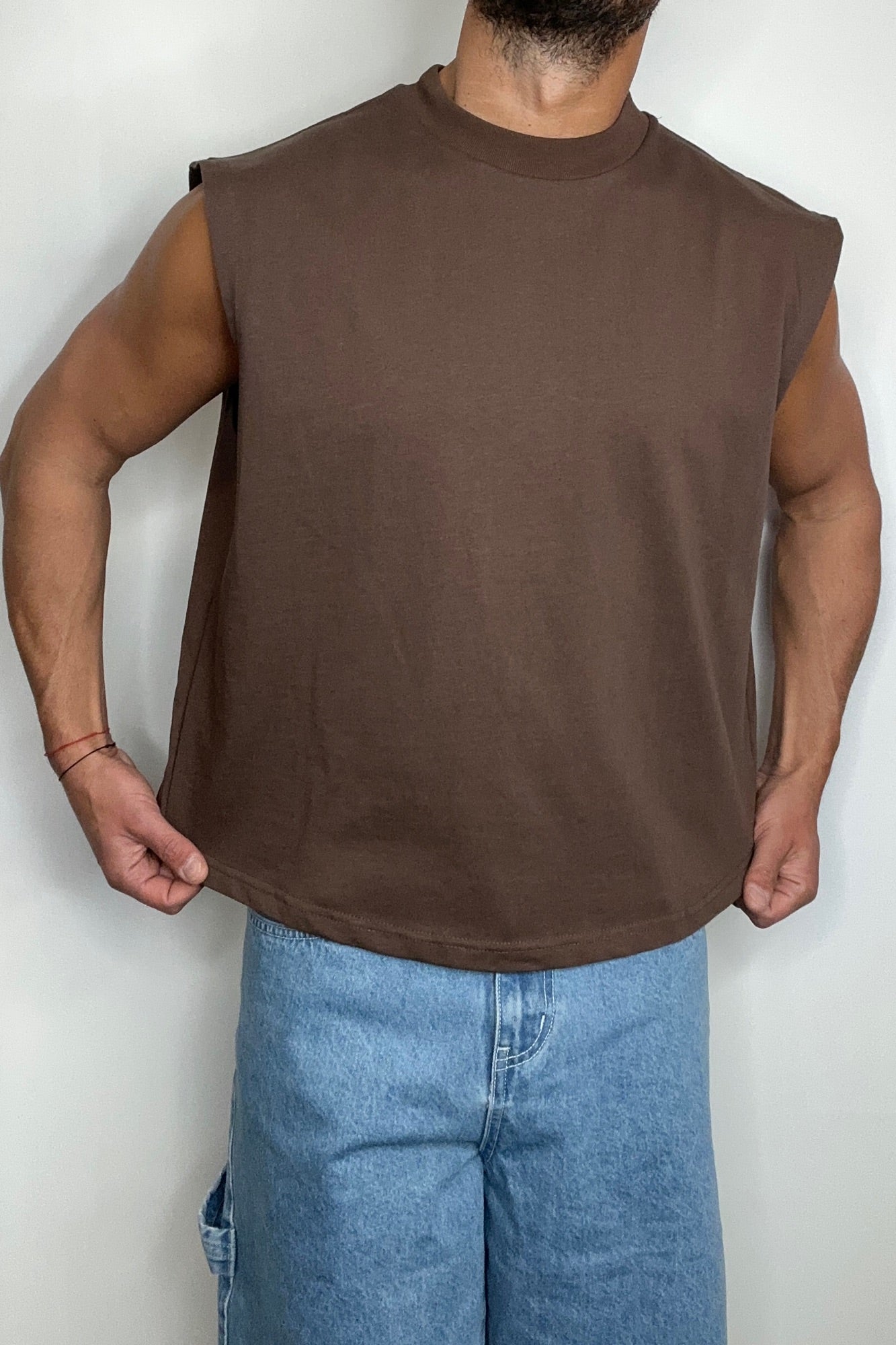 Callin Crop Tank Choc