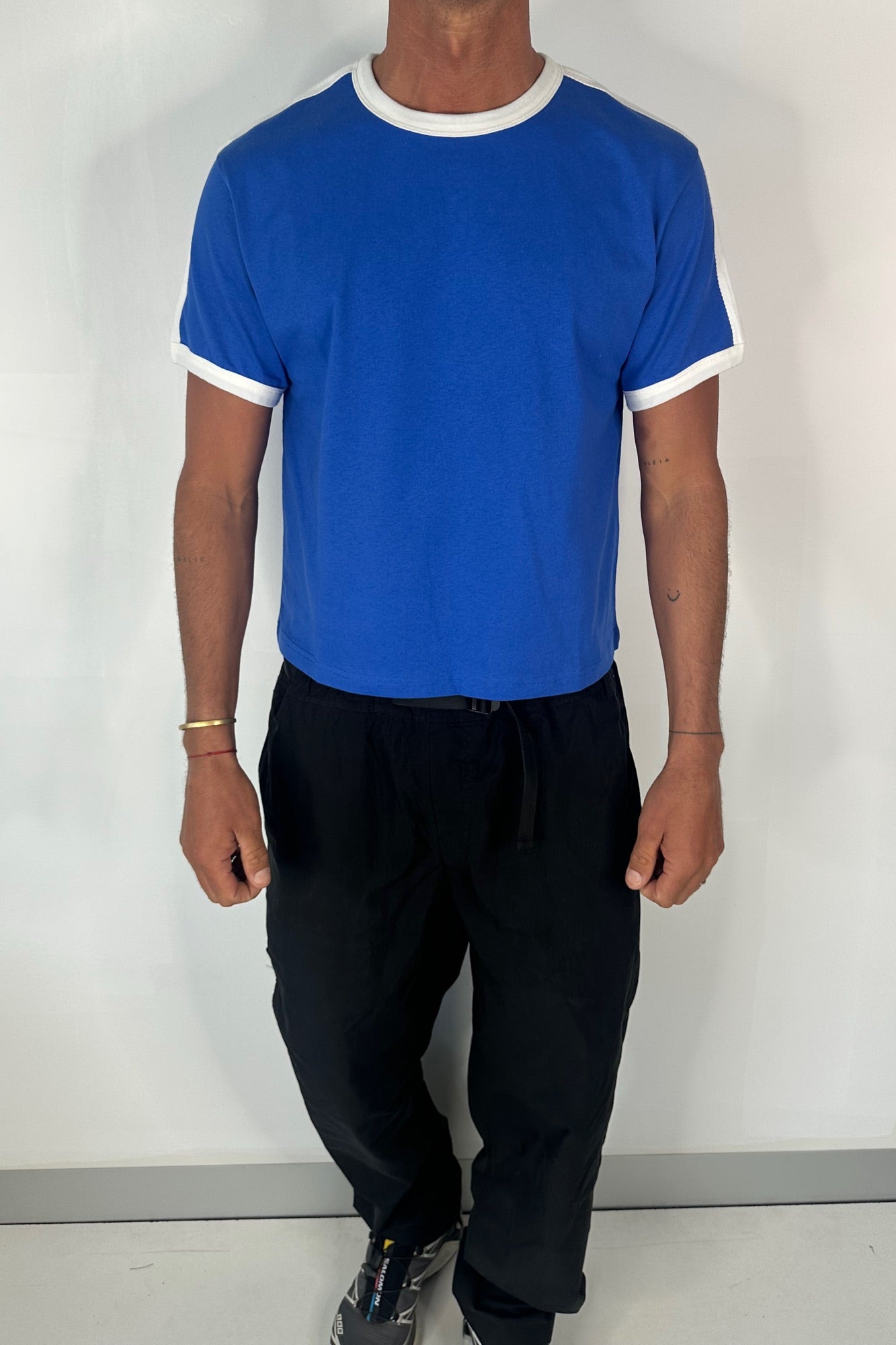 Richie Ribbed Tee Royal