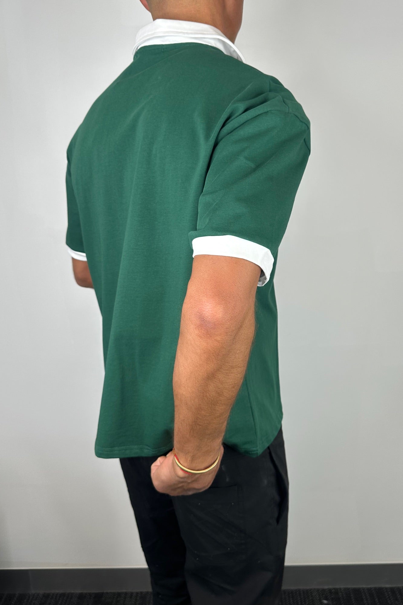 Two Tone Polo Emerald