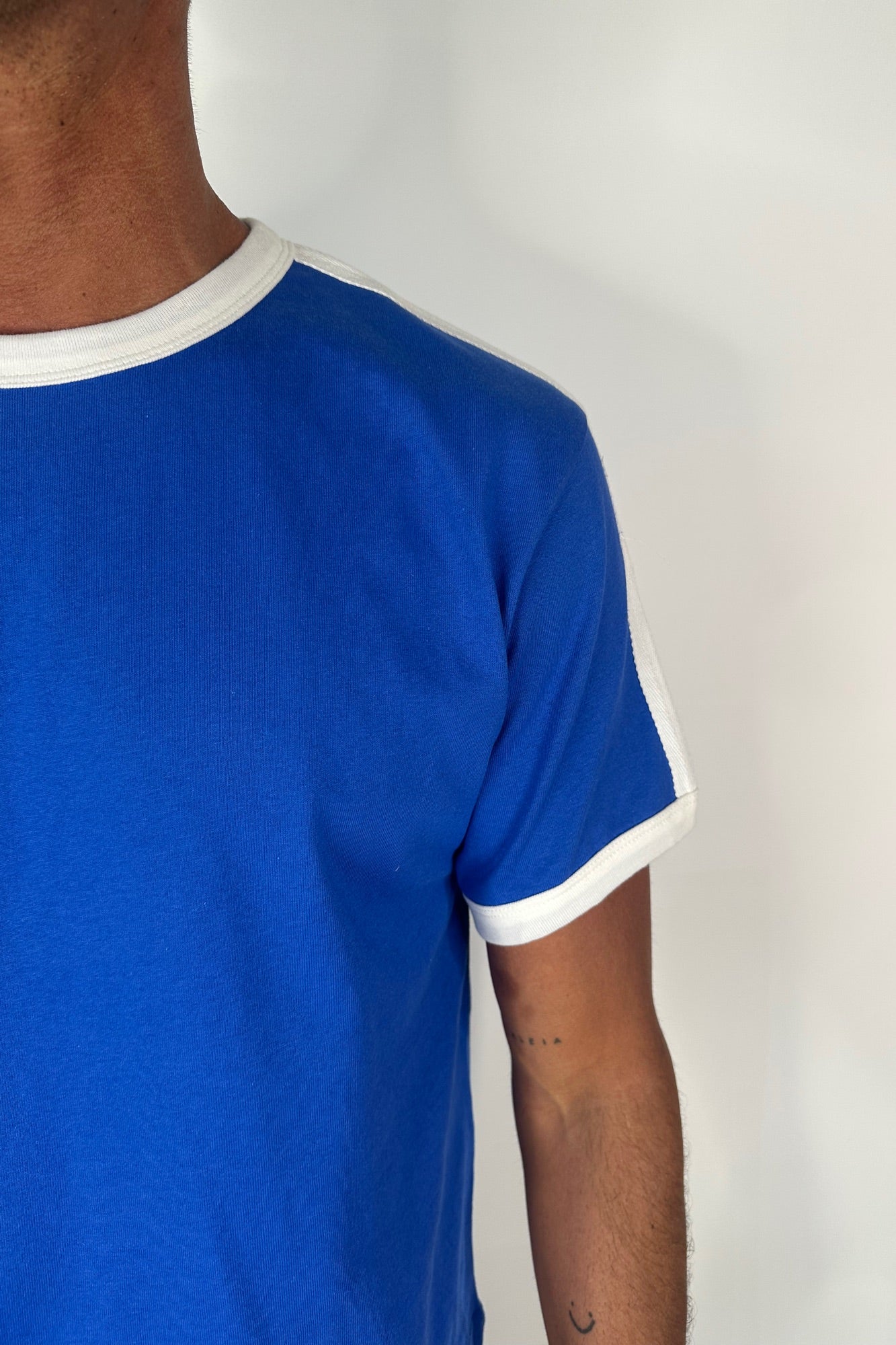 Richie Ribbed Tee Royal