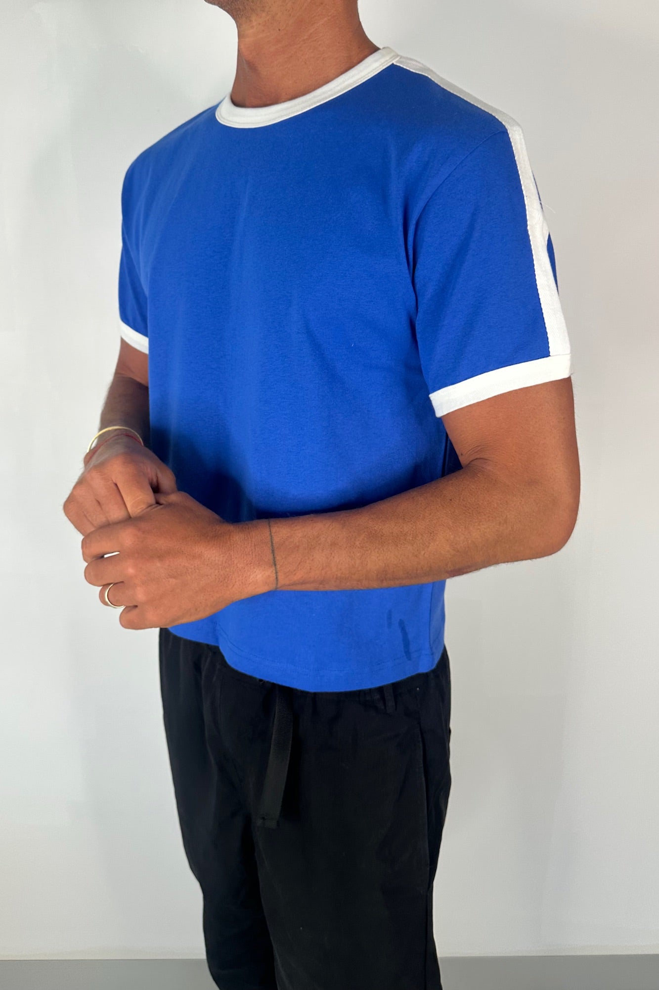 Richie Ribbed Tee Royal