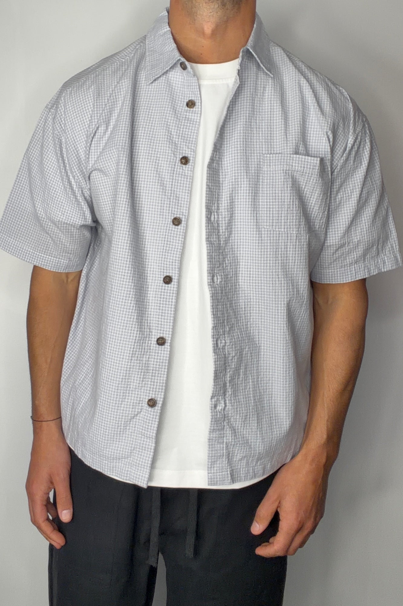 Nathaniel Drop Shirt Soft Grey