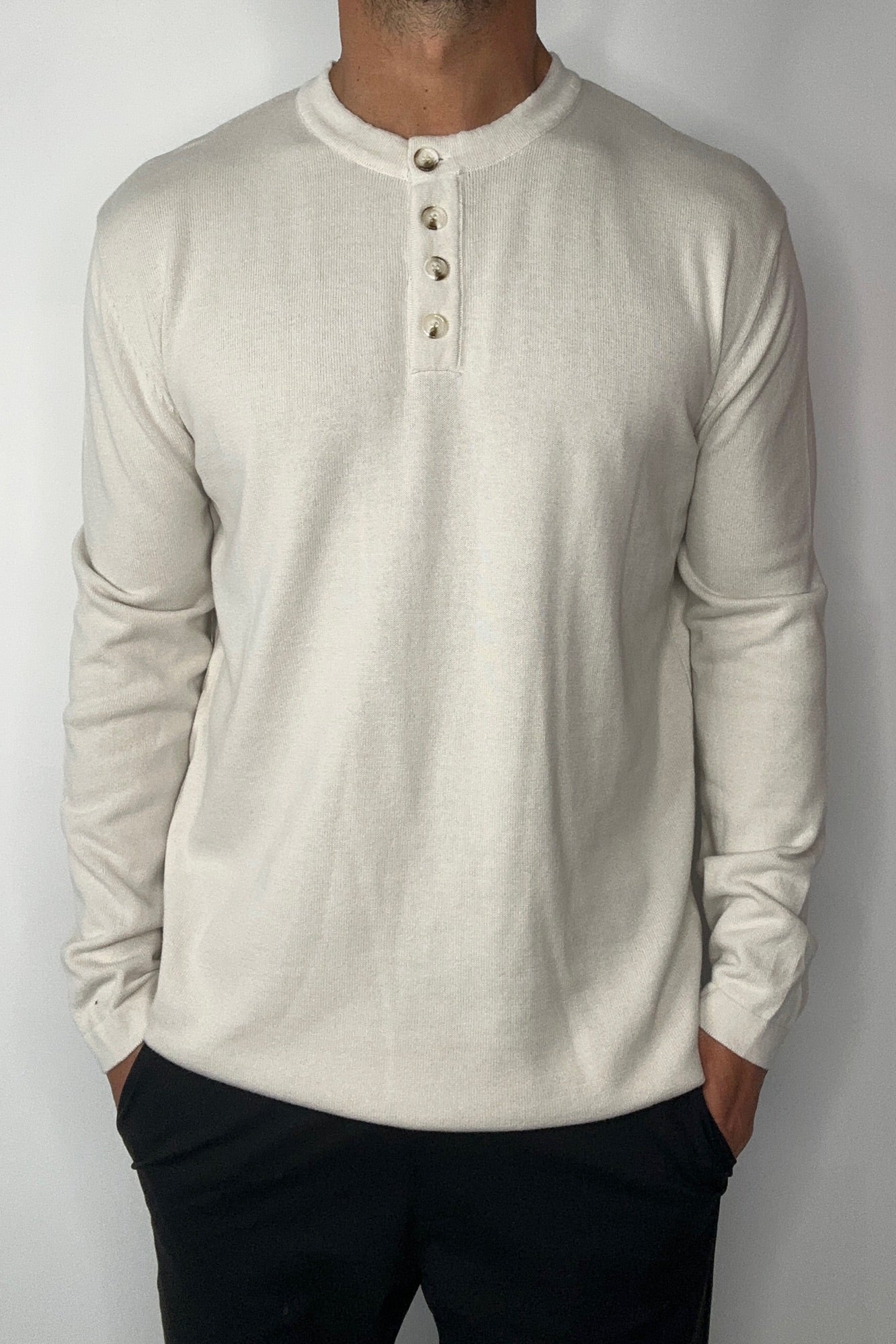 Jackson Fitted Henley Dove