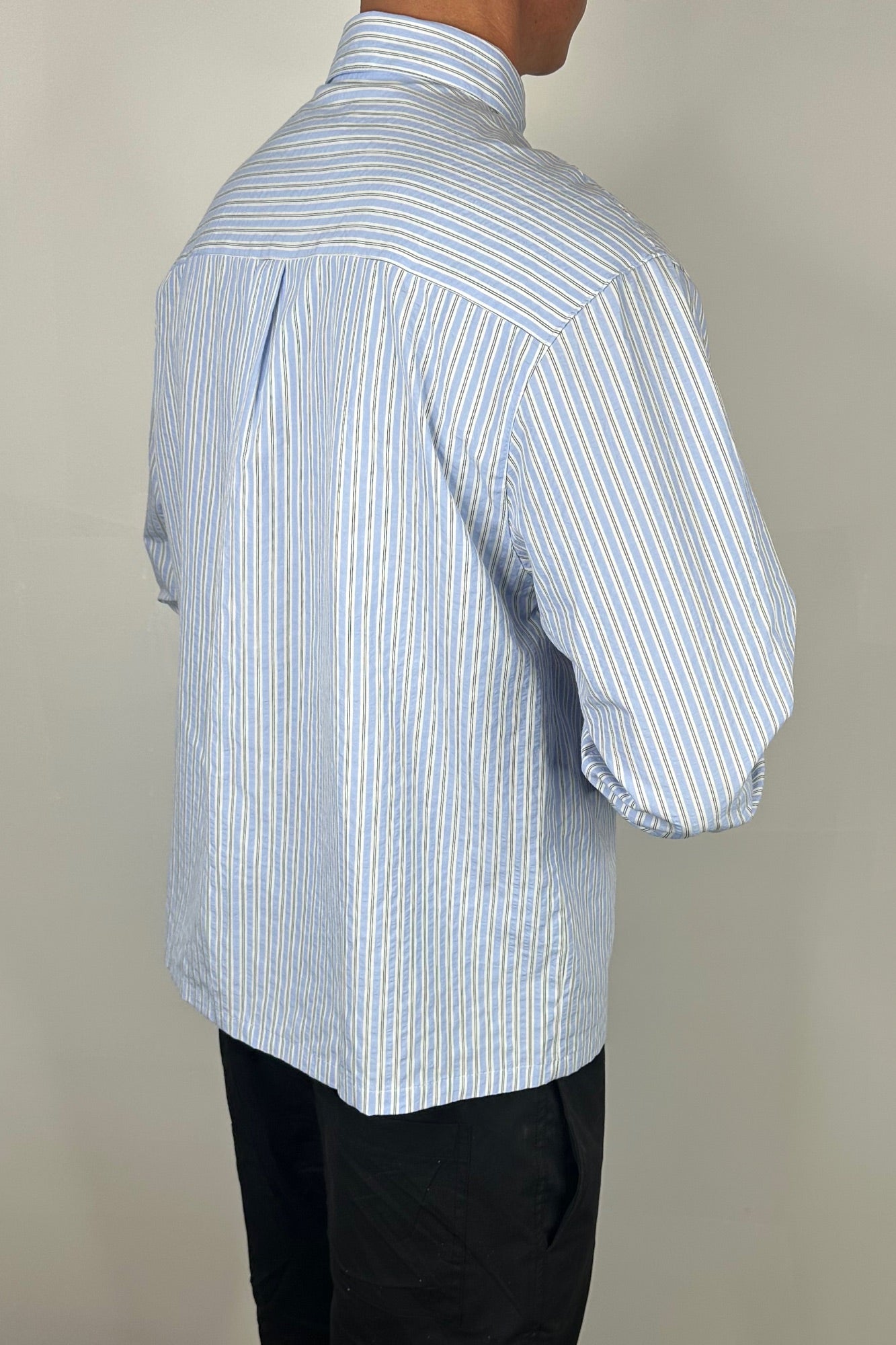 Miles Stripe Shirt Blue