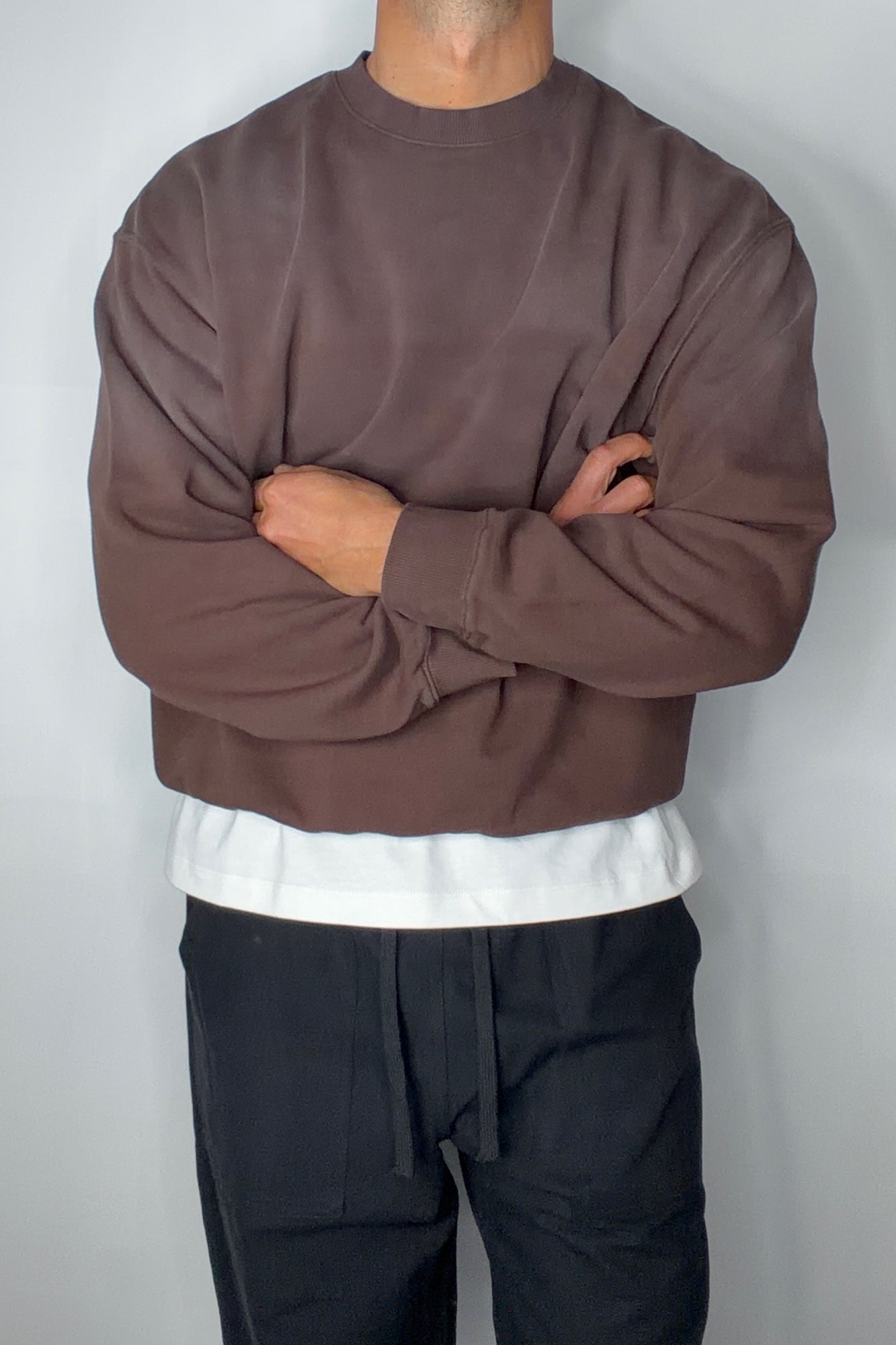 Caddy Crew Jumper Choc