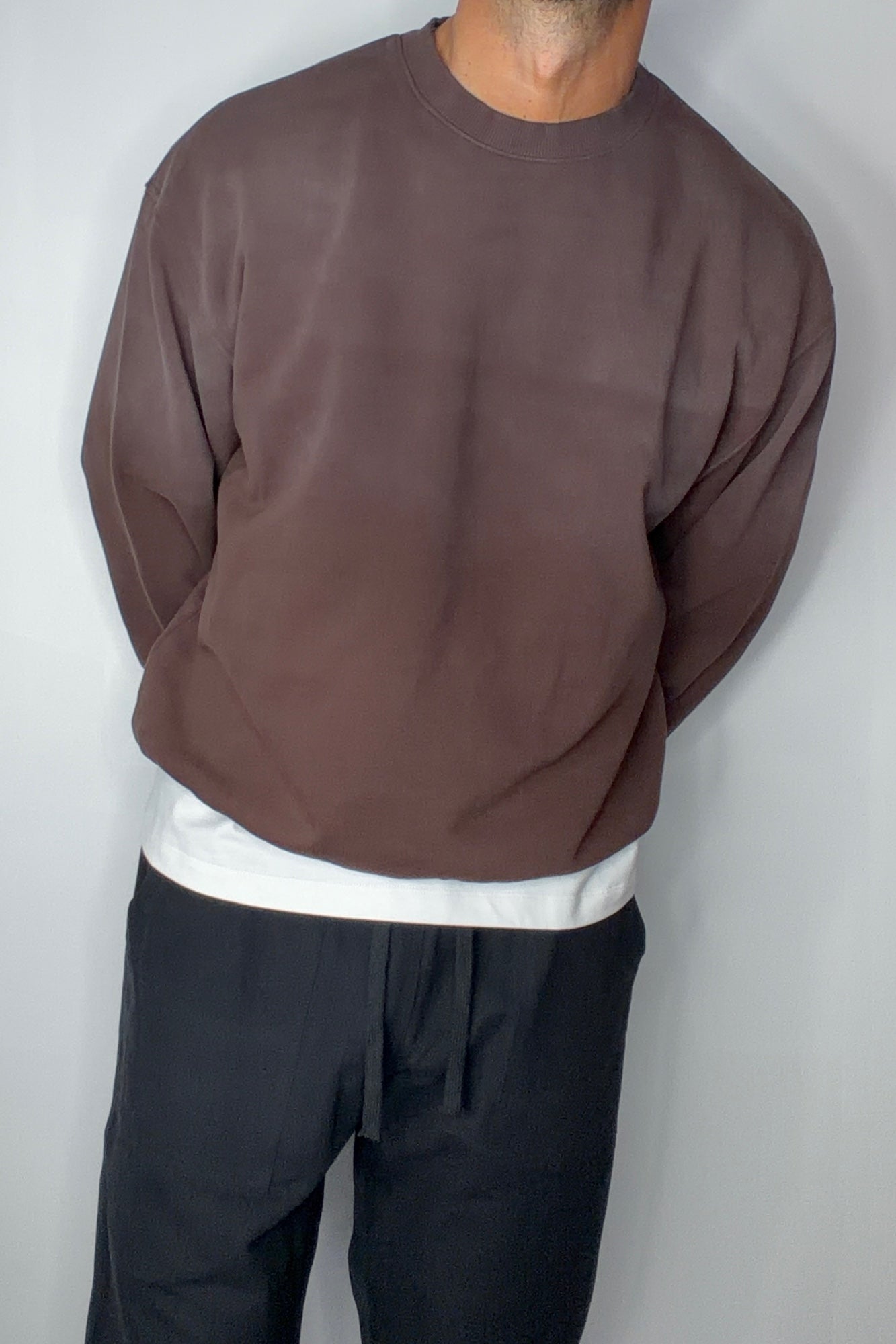 Caddy Crew Jumper Choc