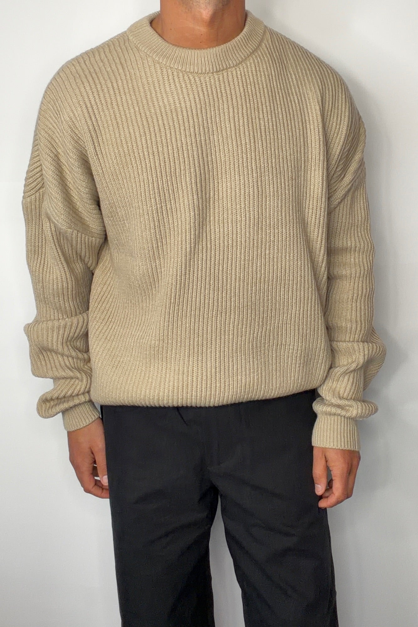 Drop Sleeve Heavy Knit Oat