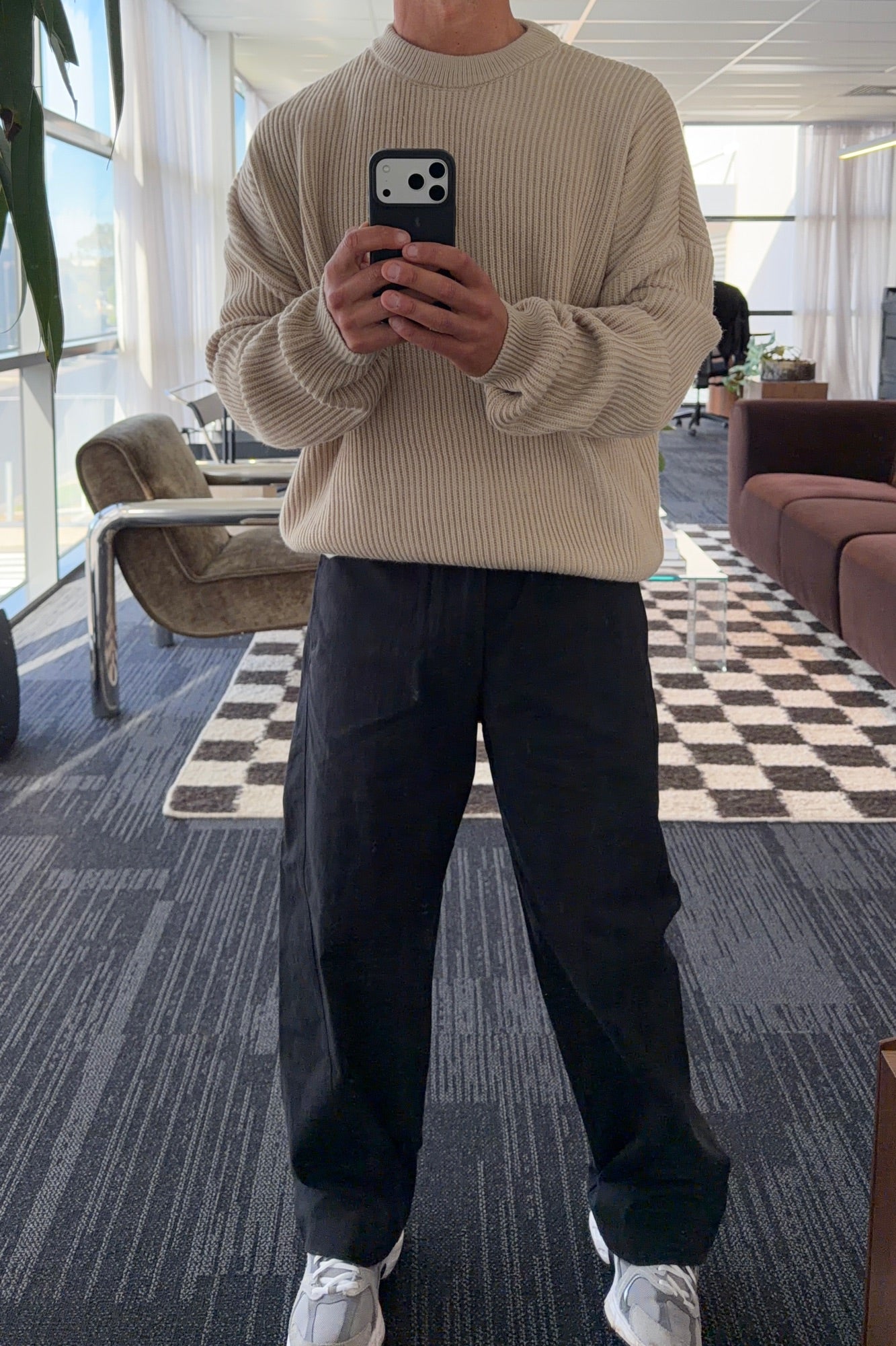 Drop Sleeve Heavy Knit Oat
