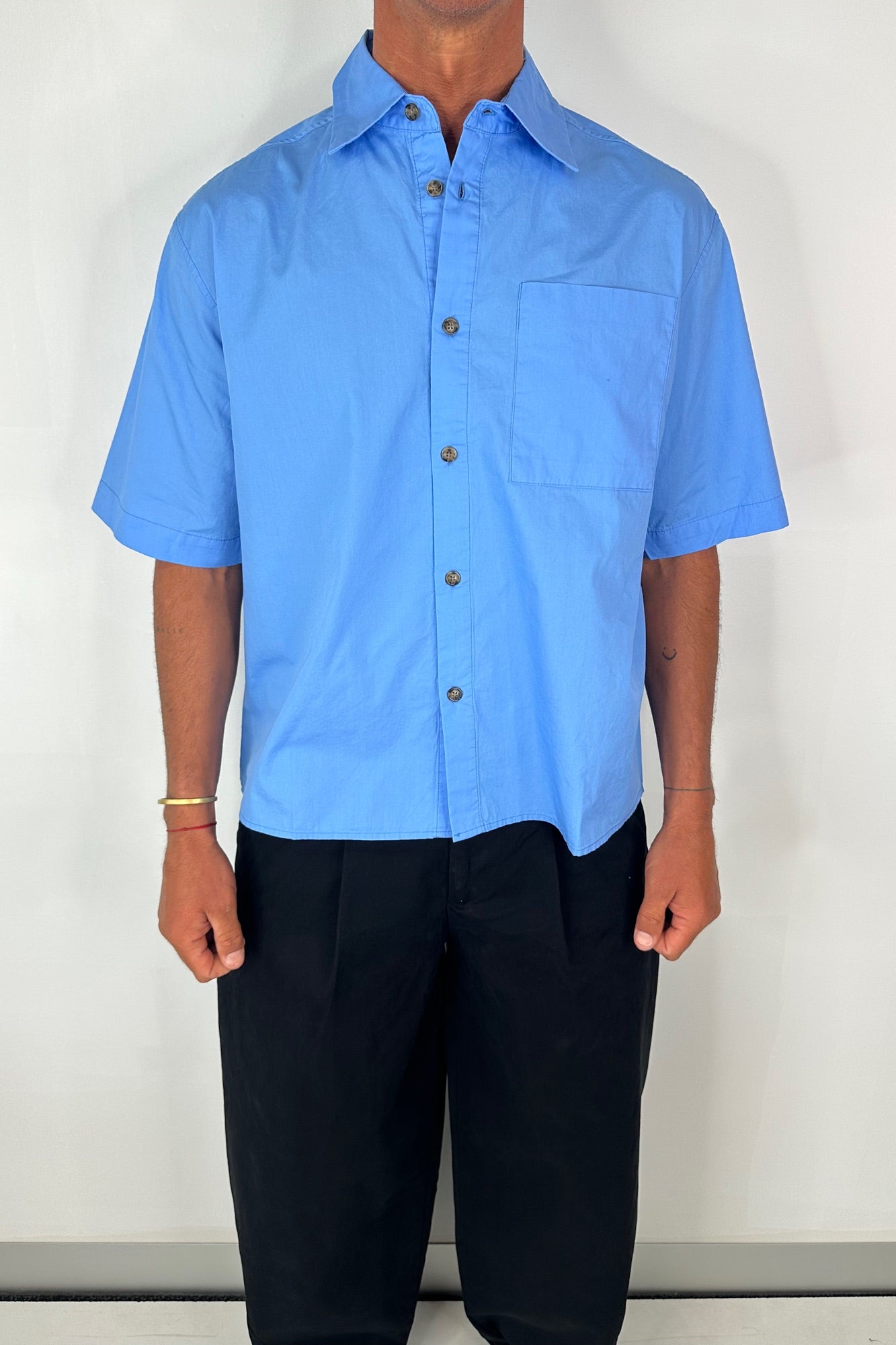Nathaniel Shirt Basic Blue