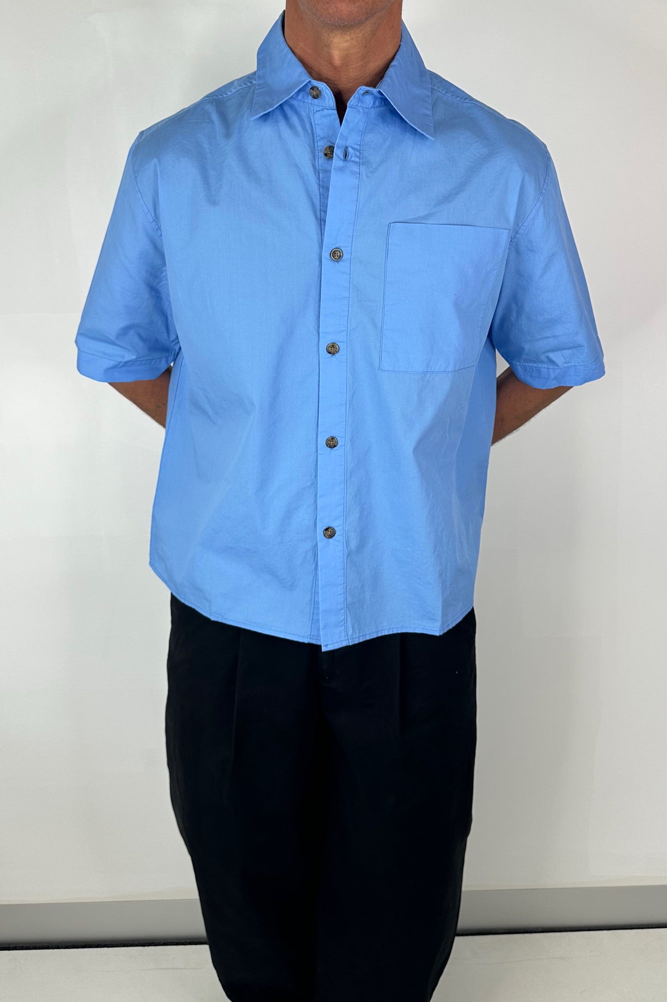 Nathaniel Shirt Basic Blue