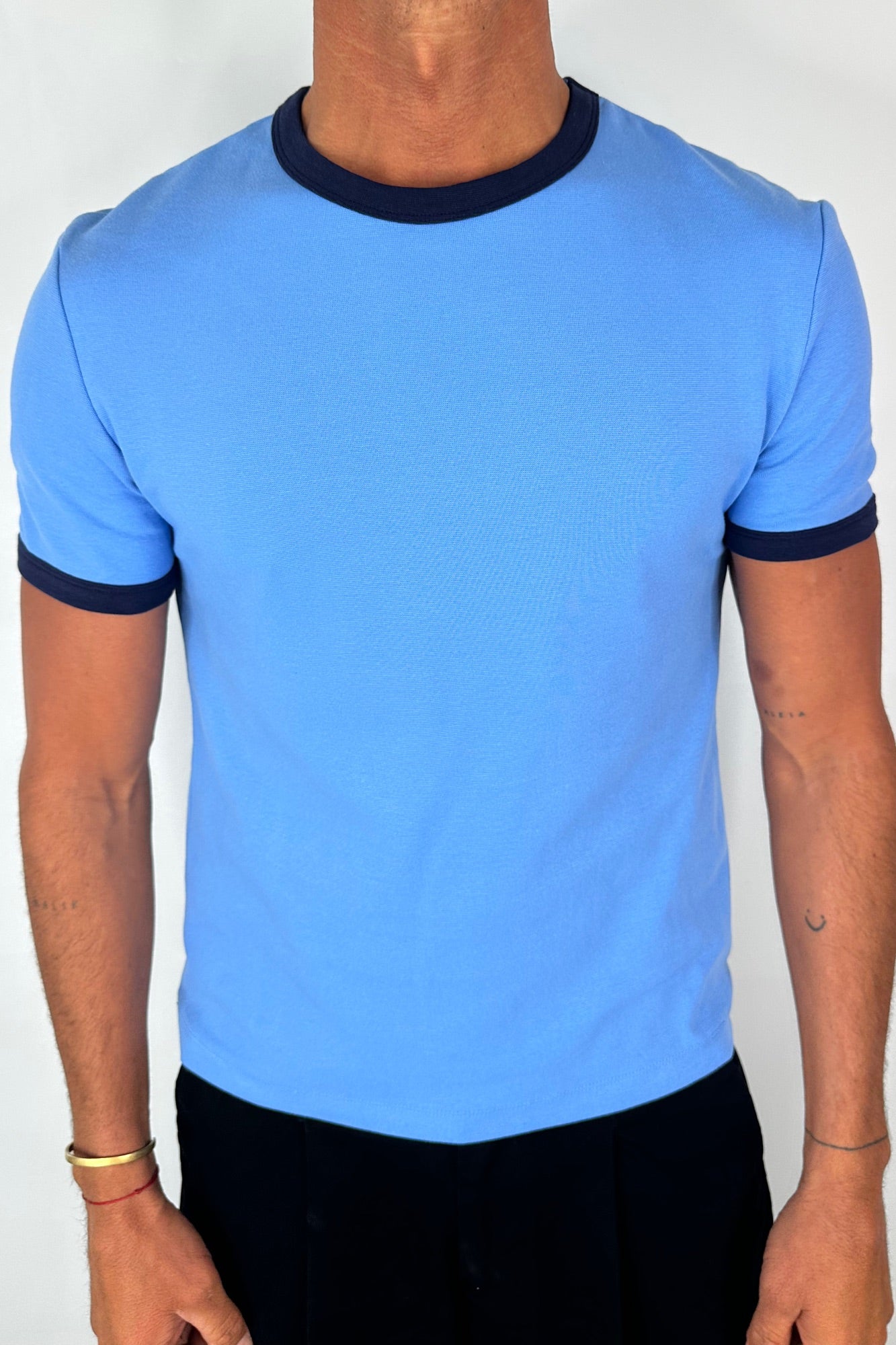 Charlie Ringer Tee Blue