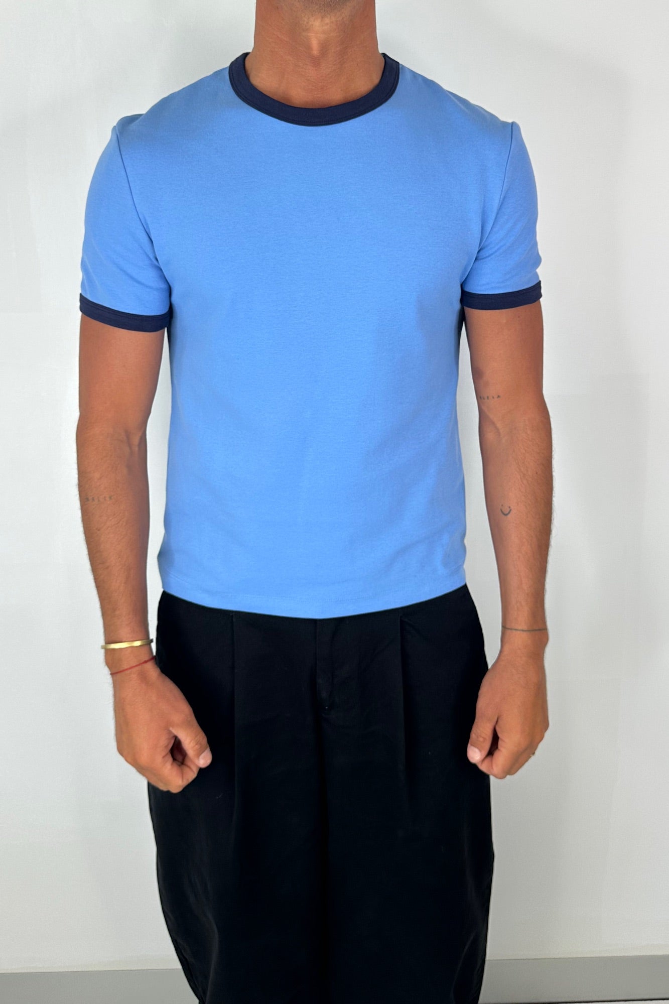 Charlie Ringer Tee Blue