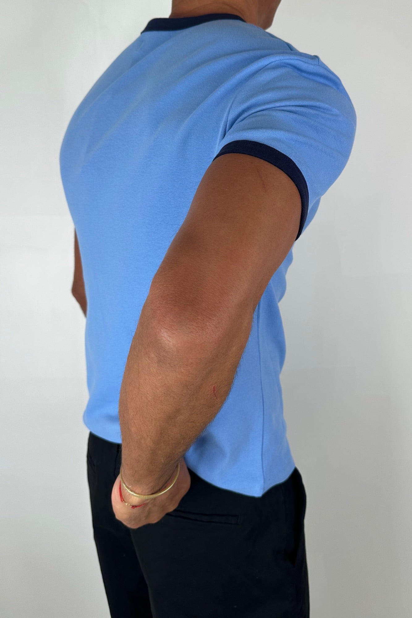 Charlie Ringer Tee Blue