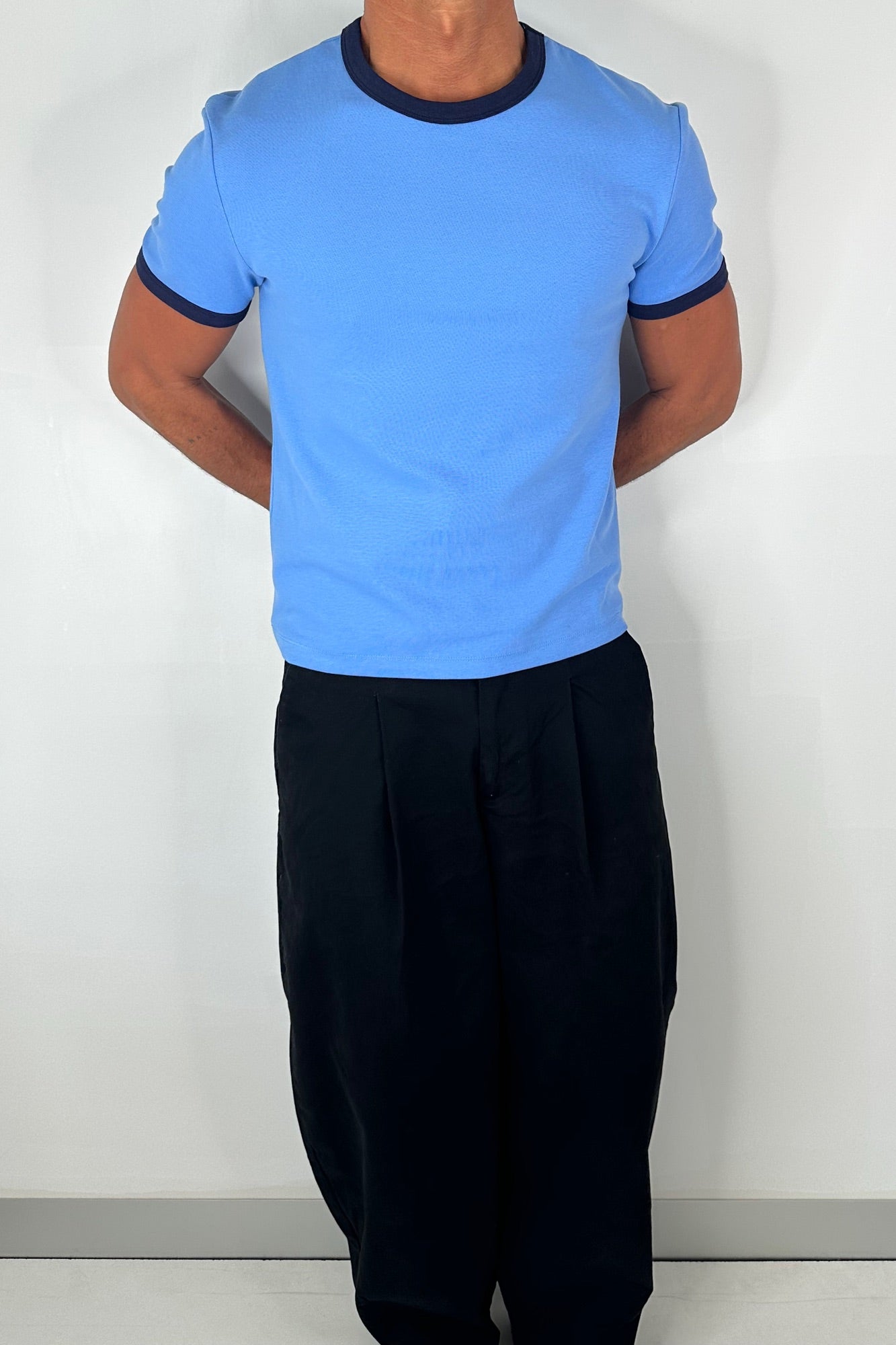 Charlie Ringer Tee Blue