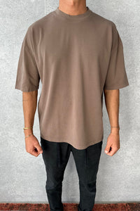 Ruben Cotton Pique Tee Choc