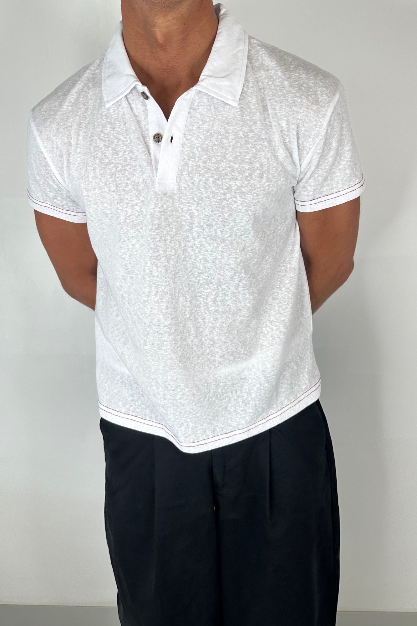 Eric Lightweight Polo White