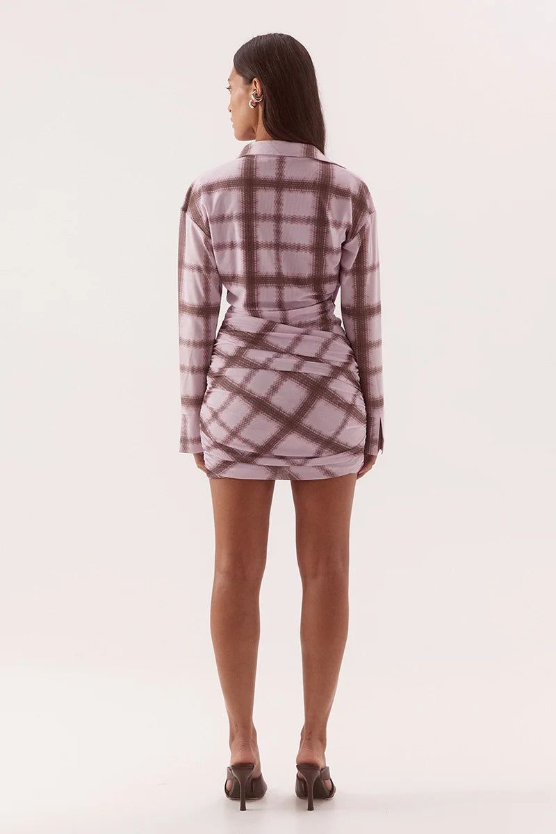 Ashti Shirt Dress Plaid