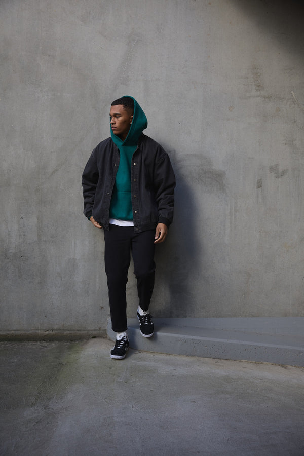 Roman Oversize Basic Hoodie Emerald