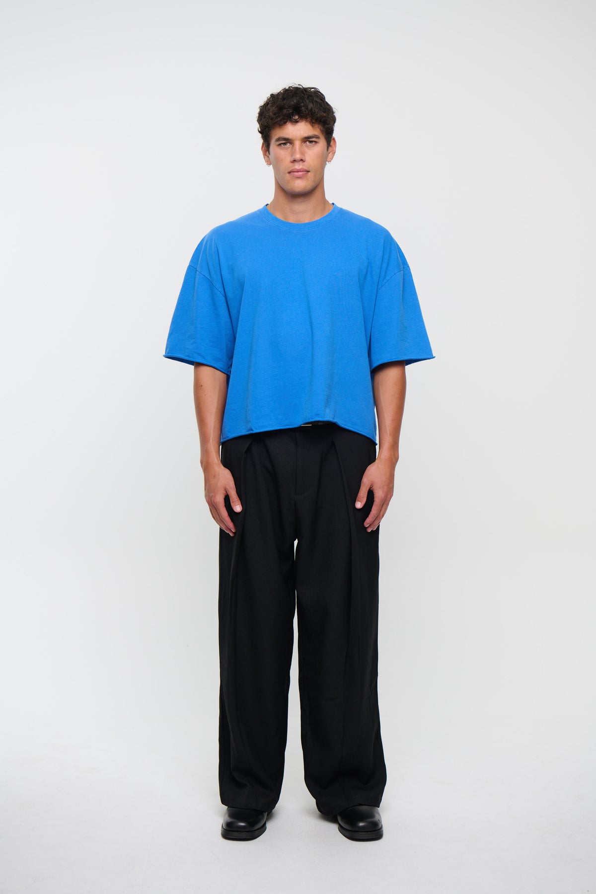 Raw 200G Cotton Box Tee Royal