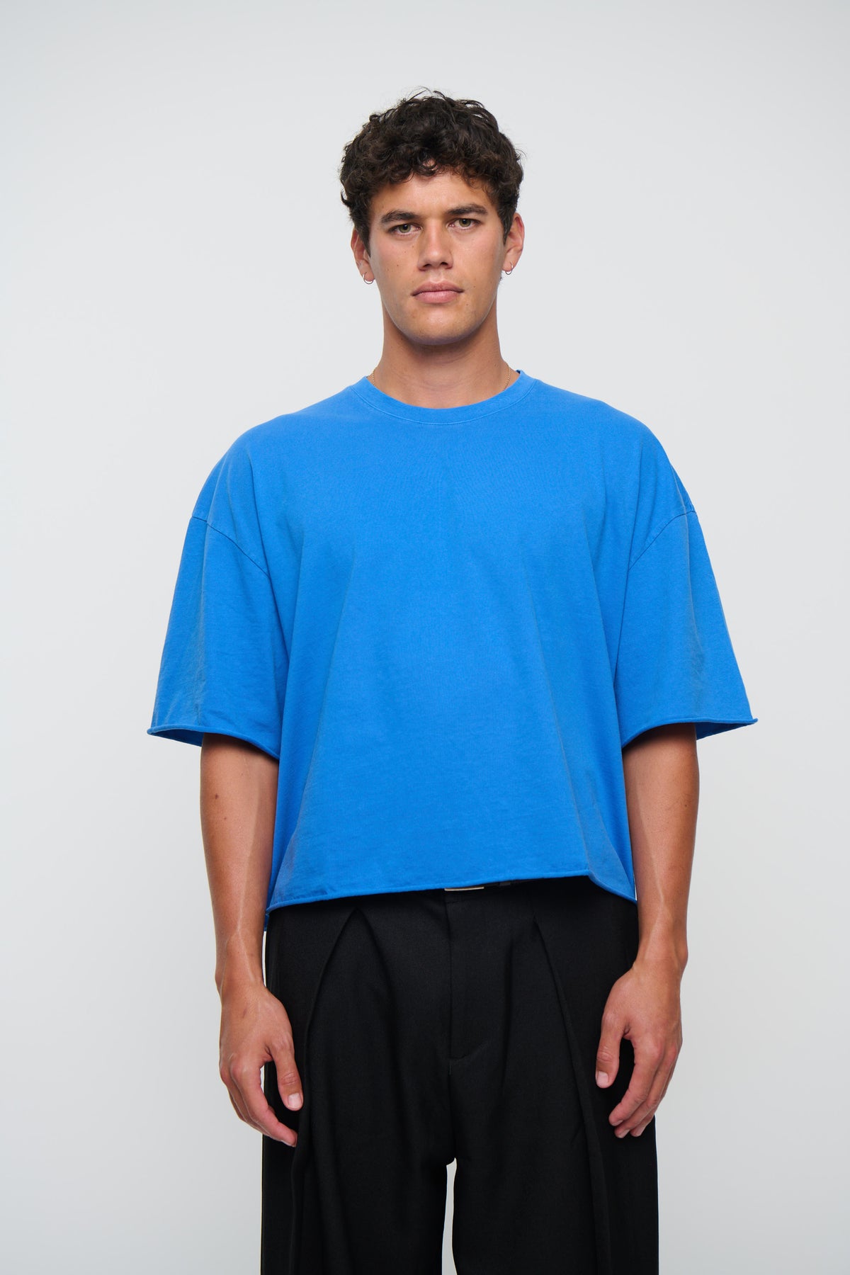 Raw 200G Cotton Box Tee Royal