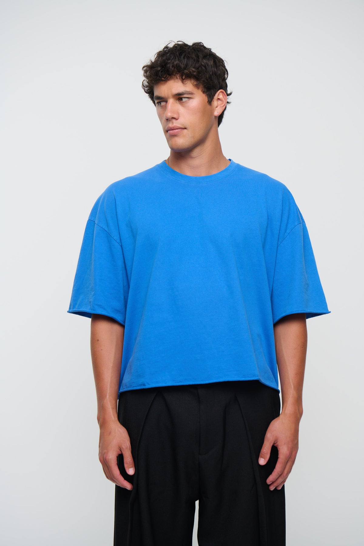Raw 200G Cotton Box Tee Royal
