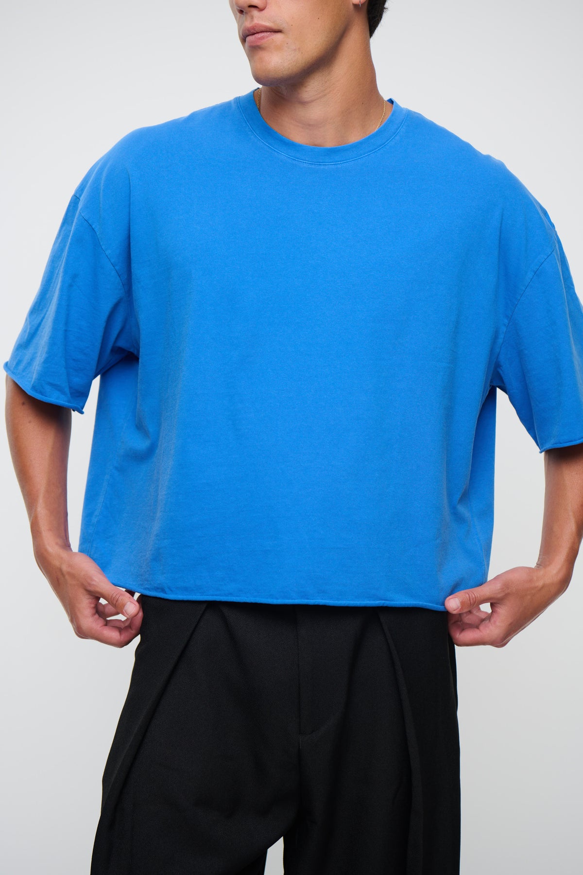 Raw 200G Cotton Box Tee Royal