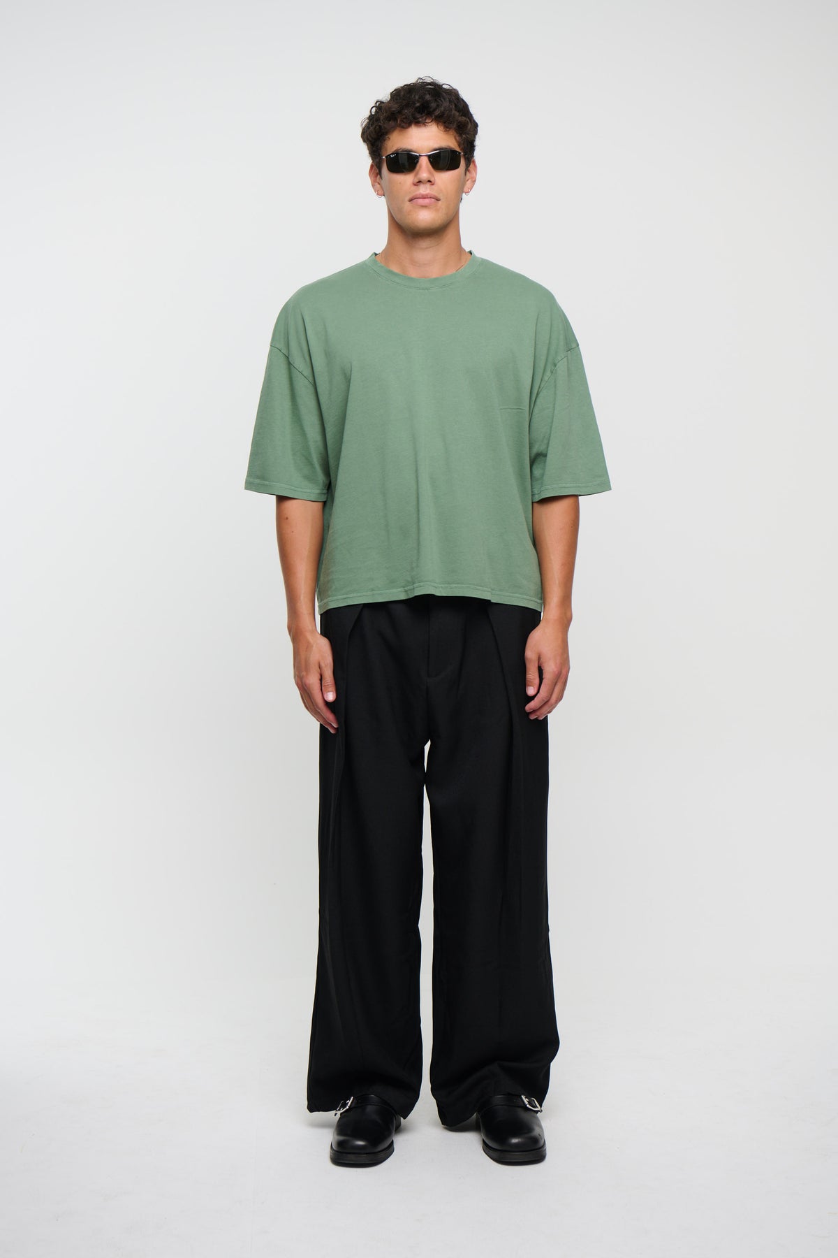 NTH Crop Box Tee Pine