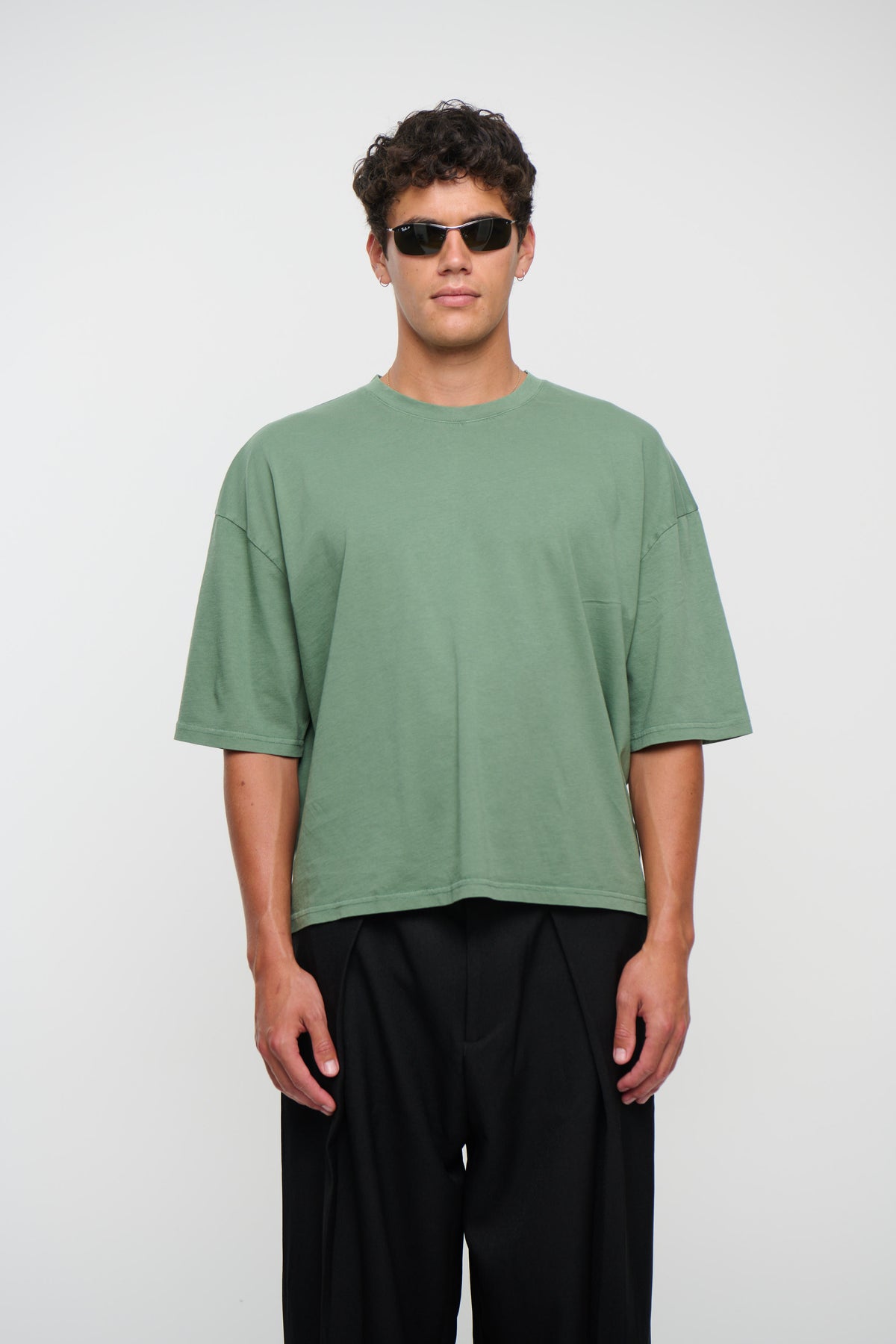 NTH Crop Box Tee Pine