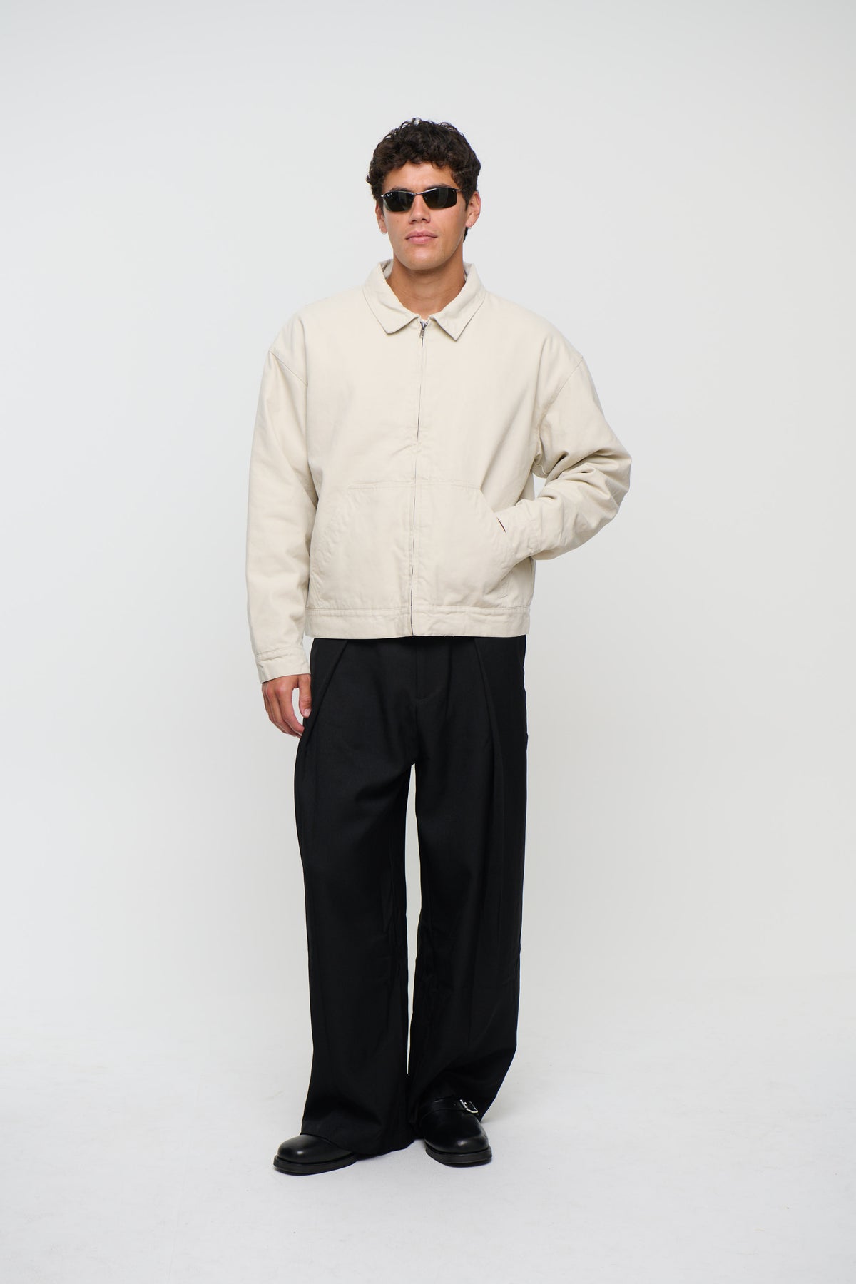 Collar Lined Jacket Ivory