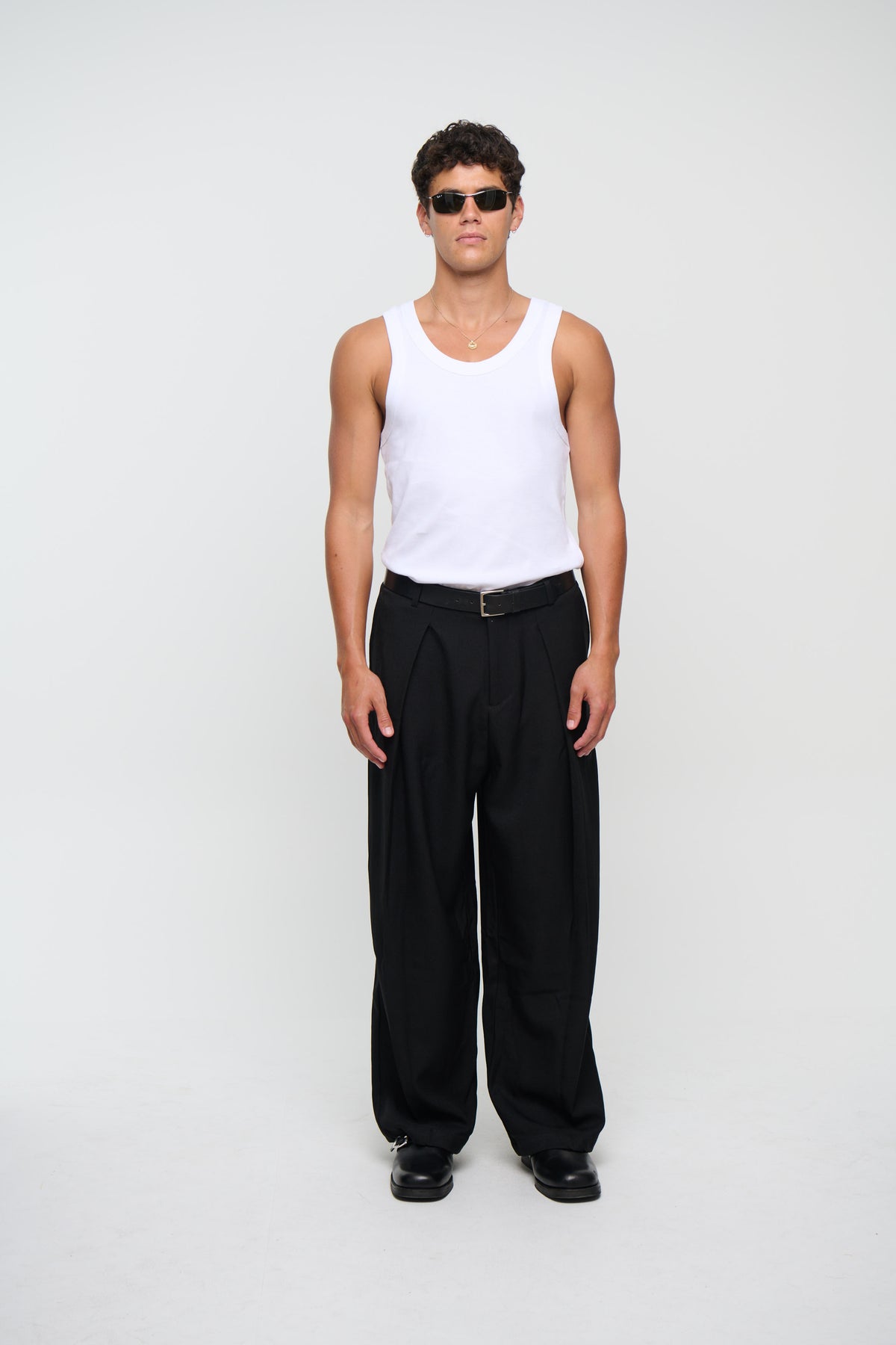 Mitchell Ribbed Tank White