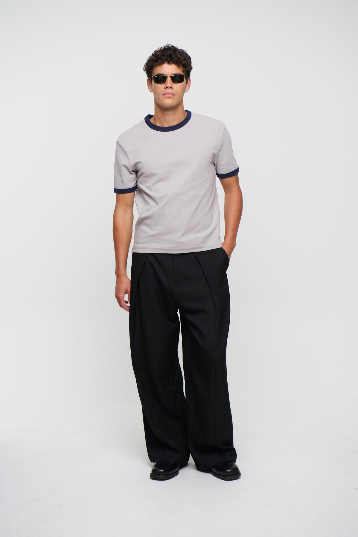 Charlie Ringer Tee Light Grey