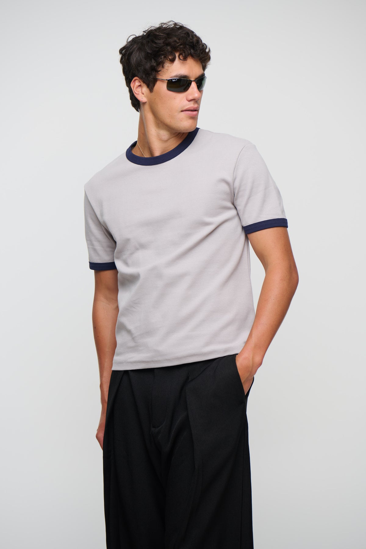 Charlie Ringer Tee Light Grey