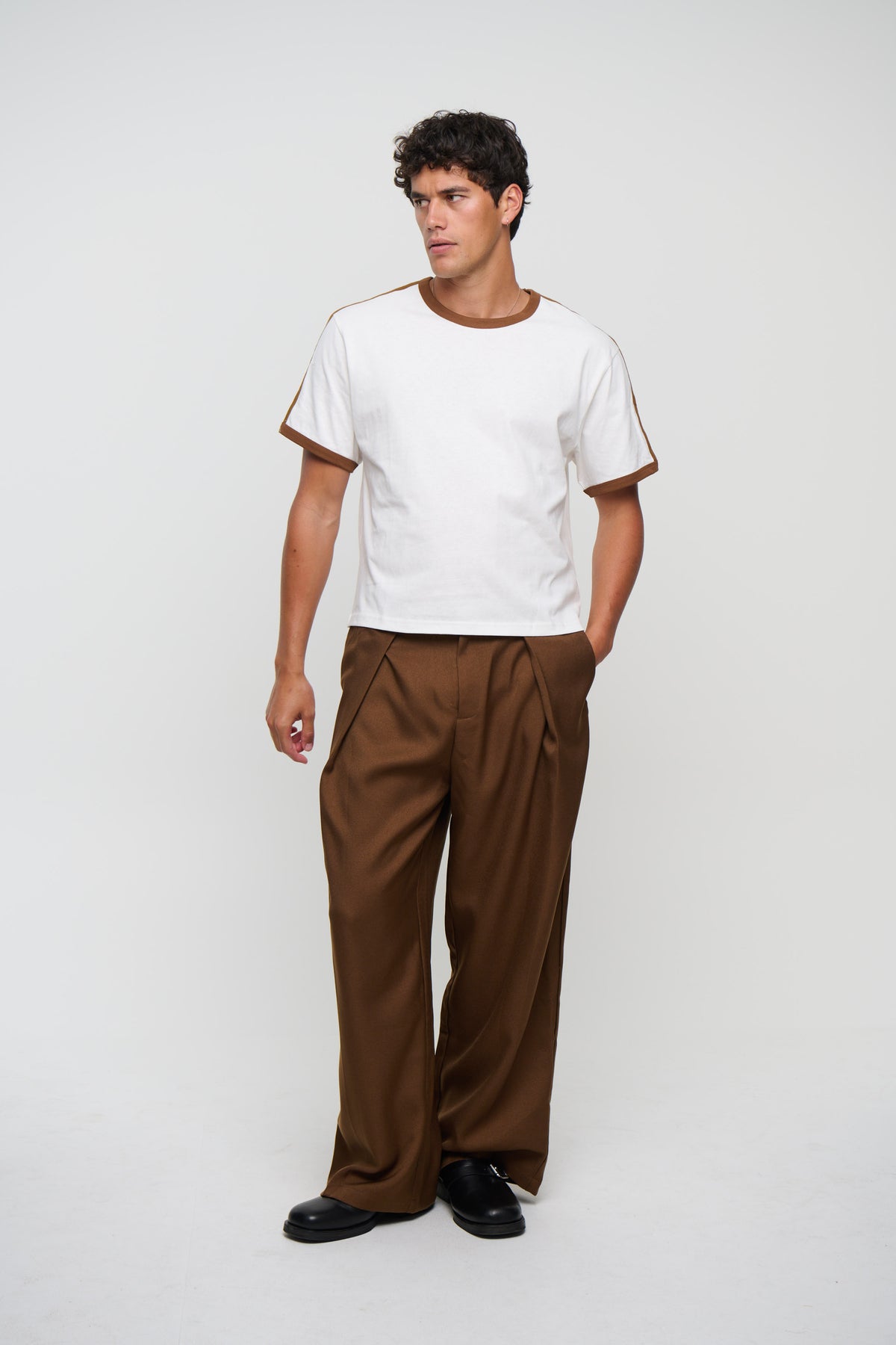 Richie Ribbed Tee White